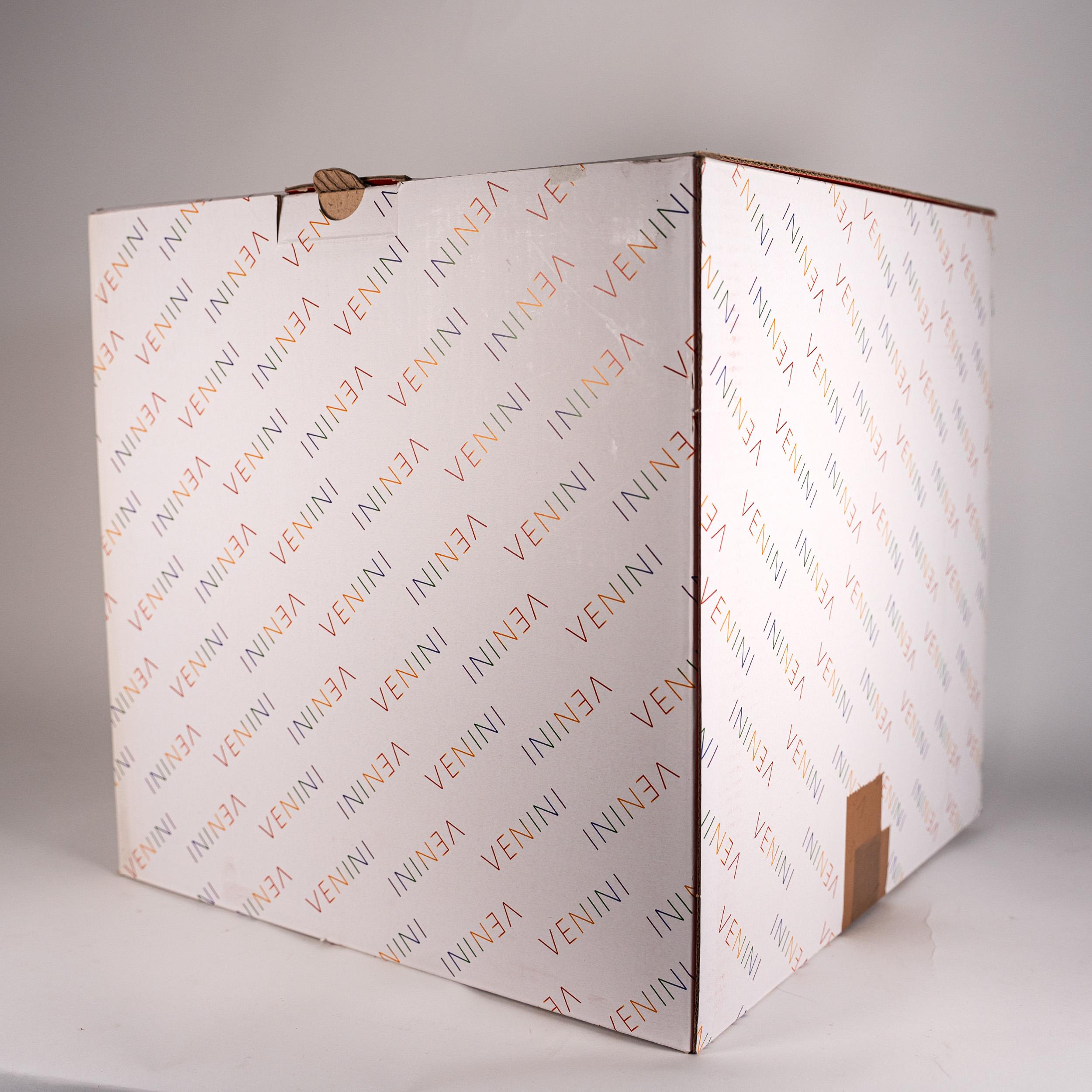 Venini vaso Fazzoletto Rosso e Rosa in vetro di Murano, firmato 2010, fatto a mano in Italia in vendita 1