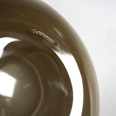 Venini vaso Fazzoletto Taupe Grey in vetro di Murano, firmato 2013, fatto a mano in Italia