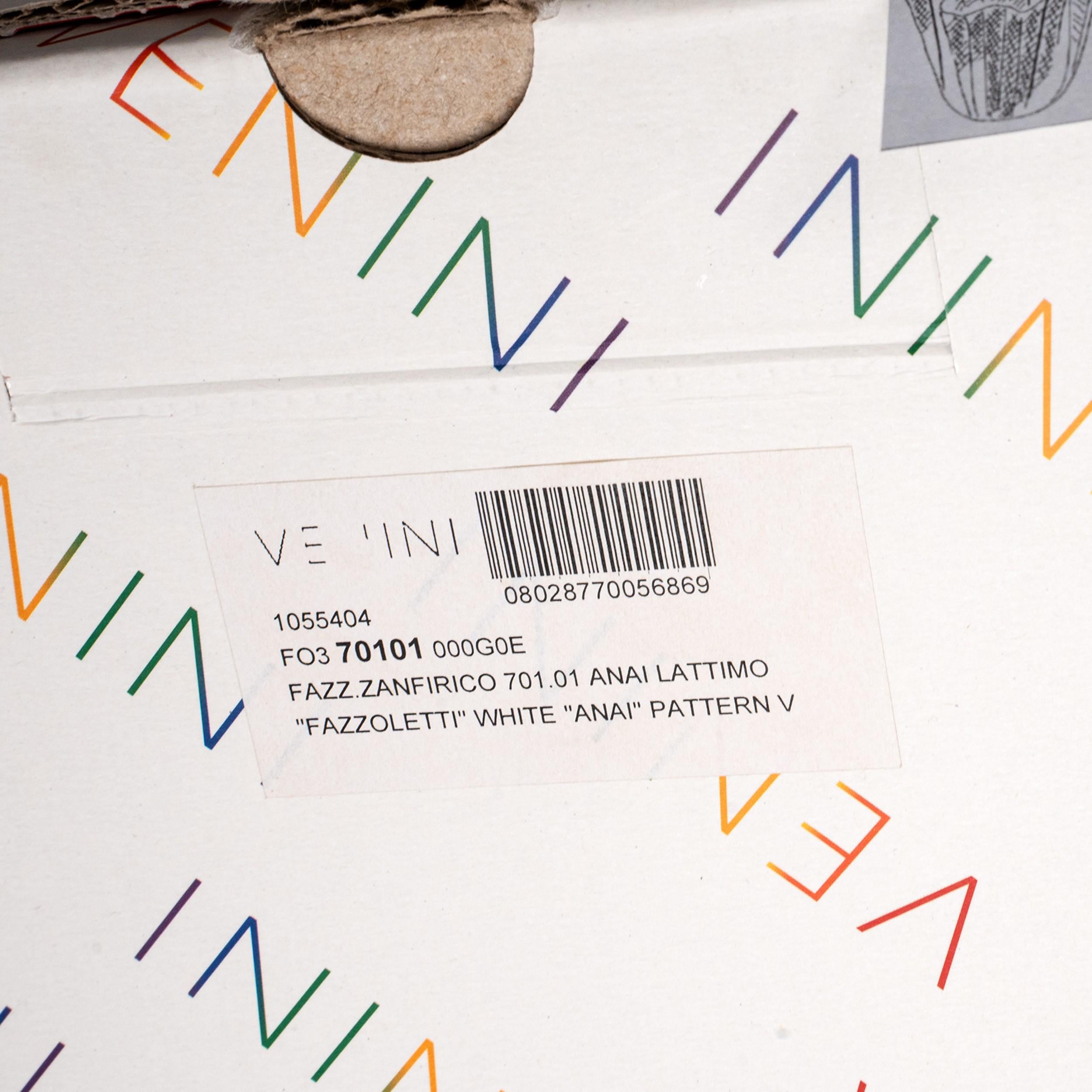 Italiano Vaso Venini Fazzoletto Zanfirico in vetro di Murano, firmato 2012, 90° Anniversario in vendita