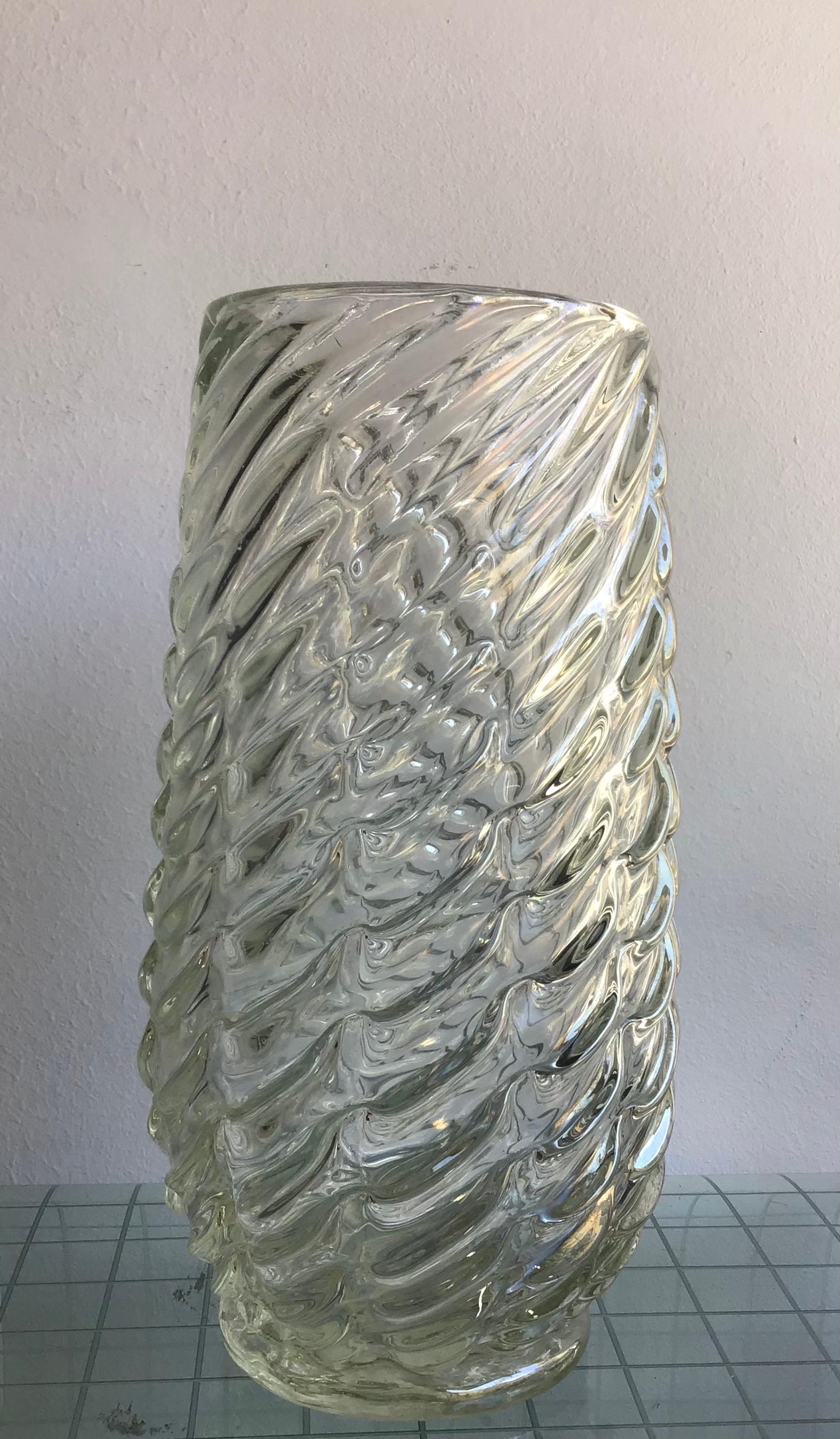 Other Venini Vase Iridescent Murano Glass, 1940, Italy For Sale