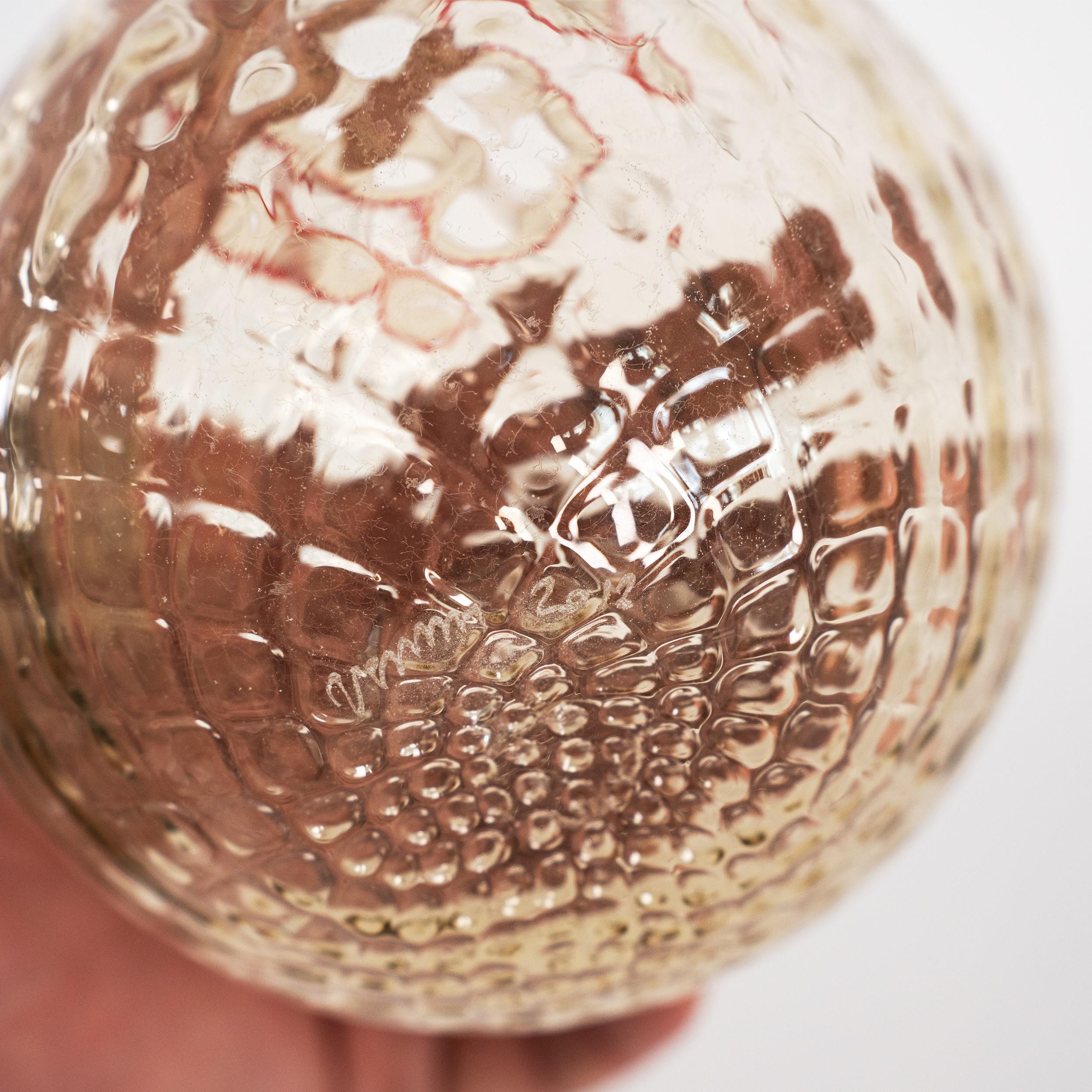 Italiano Venini vaso Monofiore Paglia e Rosso in vetro di Murano Made in Italy 90° Anniversario in vendita