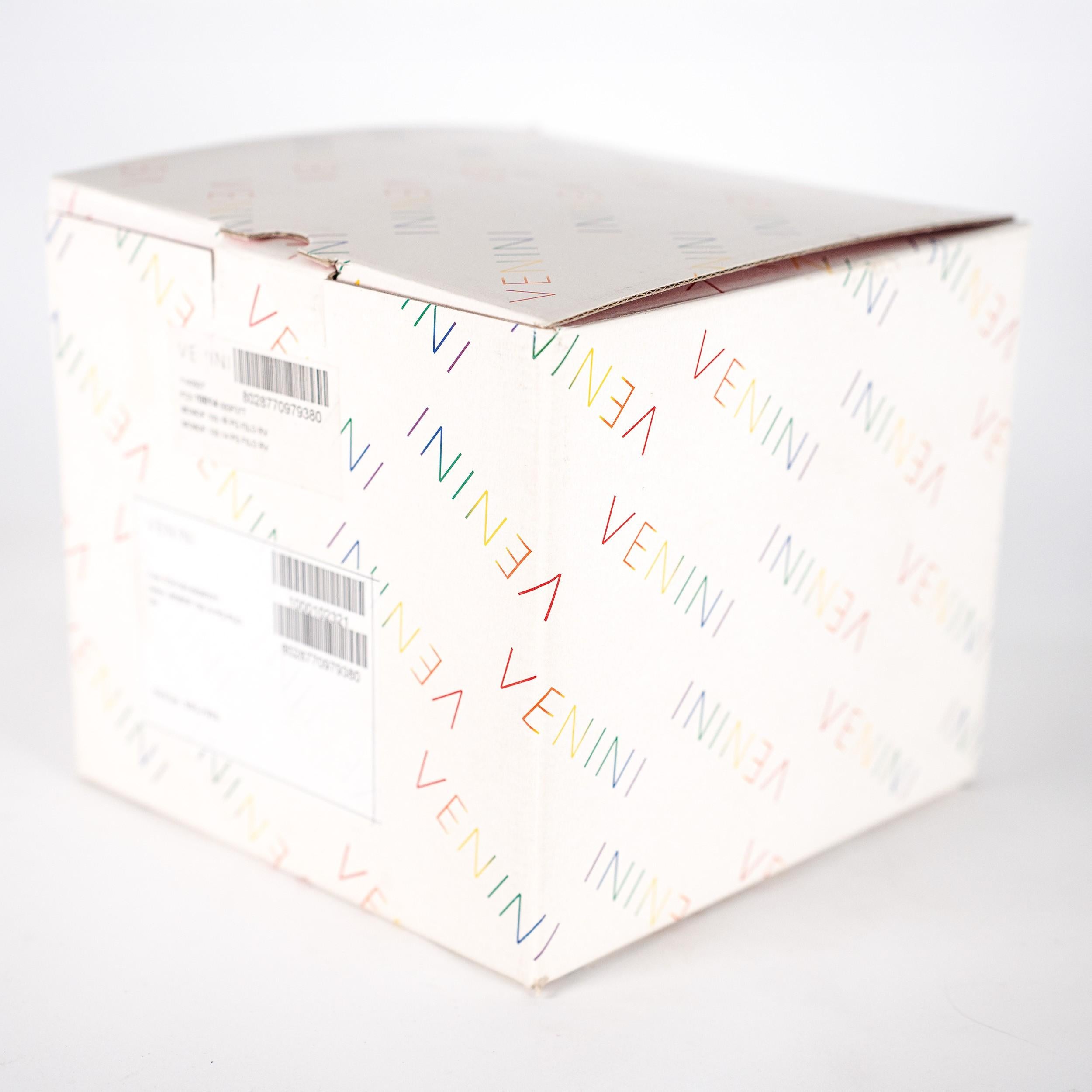 XXI secolo e contemporaneo Venini vaso Monofiore Paglia e Rosso in vetro di Murano Made in Italy 90° Anniversario in vendita