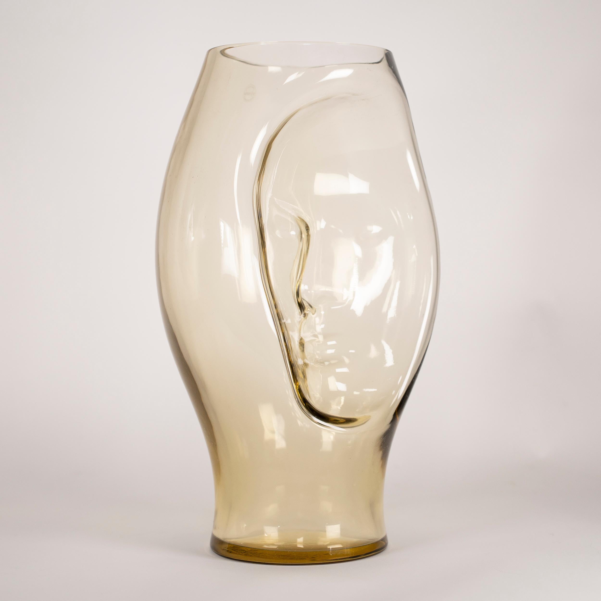 Venini vaso Paglia di Murano in vetro di Murano Edizione numerata 14, firmato 2014 in vendita 5