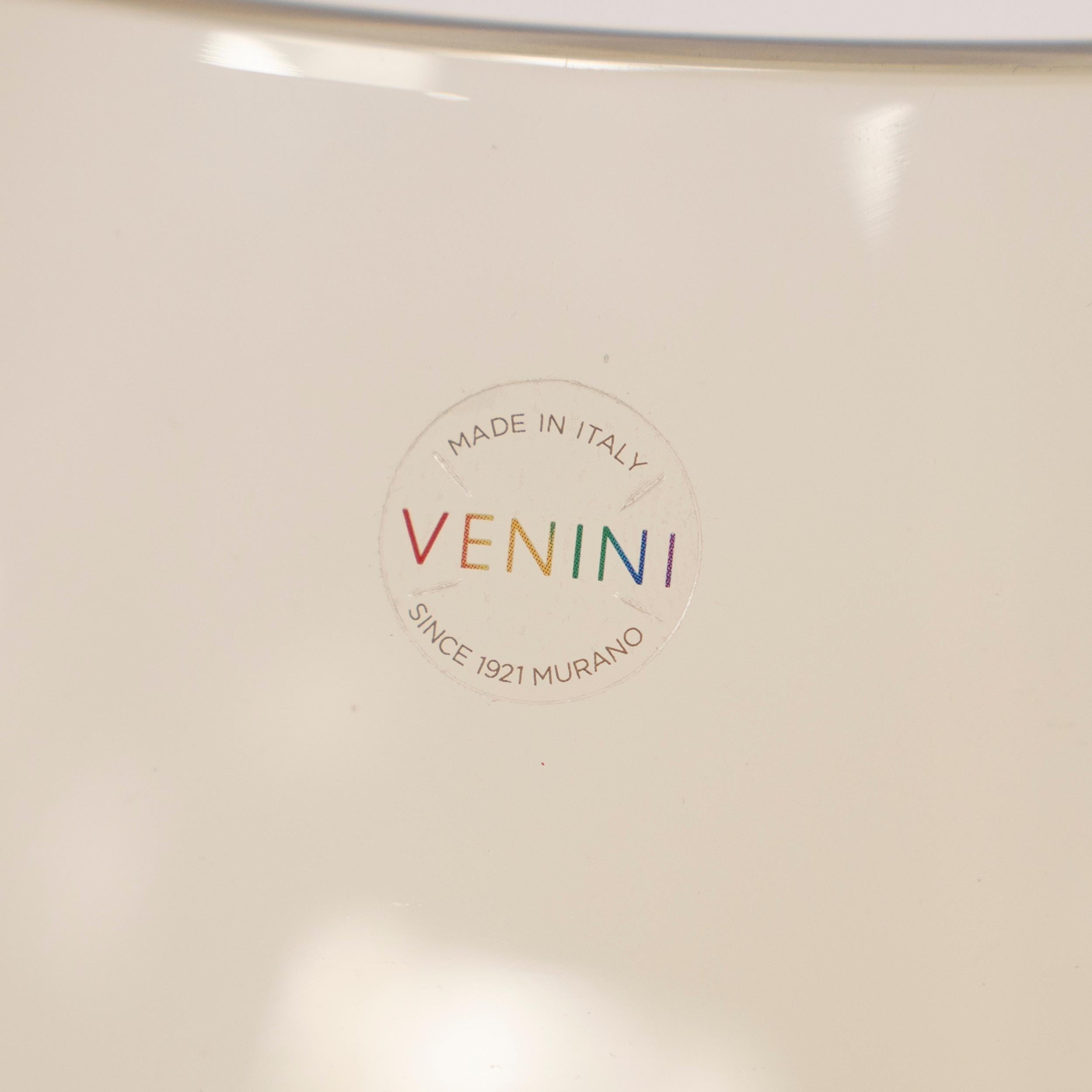 Venini vaso Paglia di Murano in vetro di Murano Edizione numerata 14, firmato 2014 In condizioni ottime in vendita a Venezia, IT