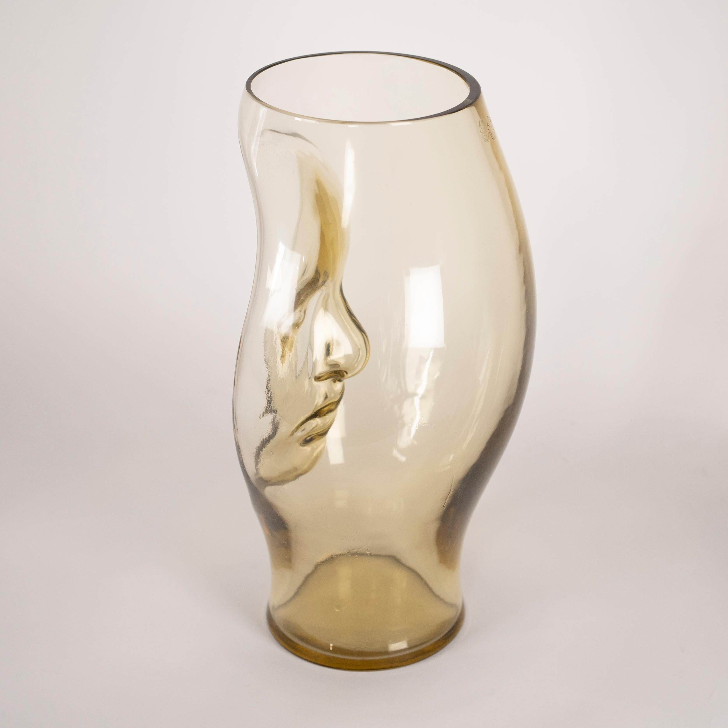 Venini vaso Paglia di Murano in vetro di Murano Edizione numerata 14, firmato 2014 in vendita 2