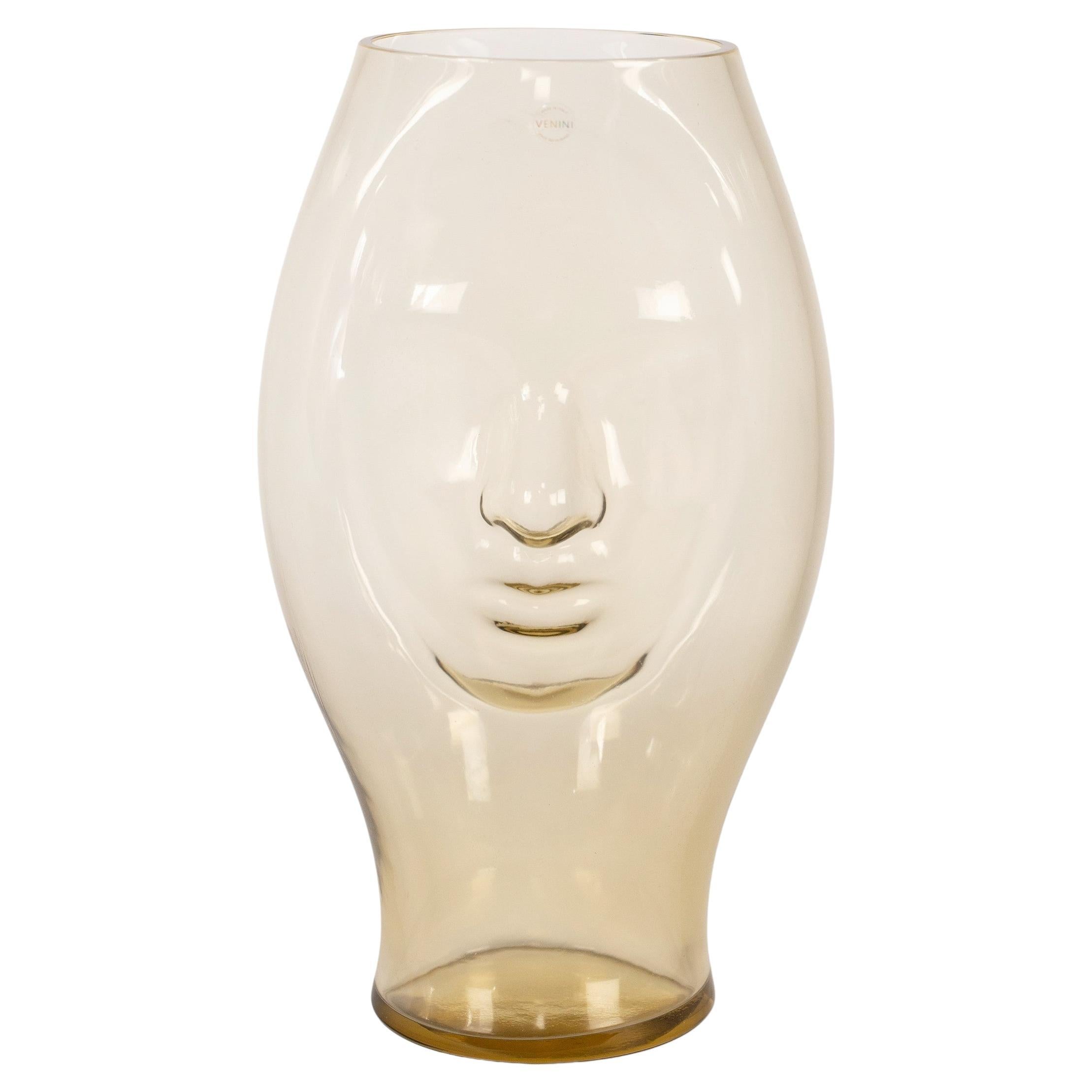 Venini vaso Paglia di Murano in vetro di Murano Edizione numerata 14, firmato 2014