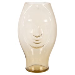 VENINI vase Murana Straw Murano Glass Numbered edition 14, Signed 2014