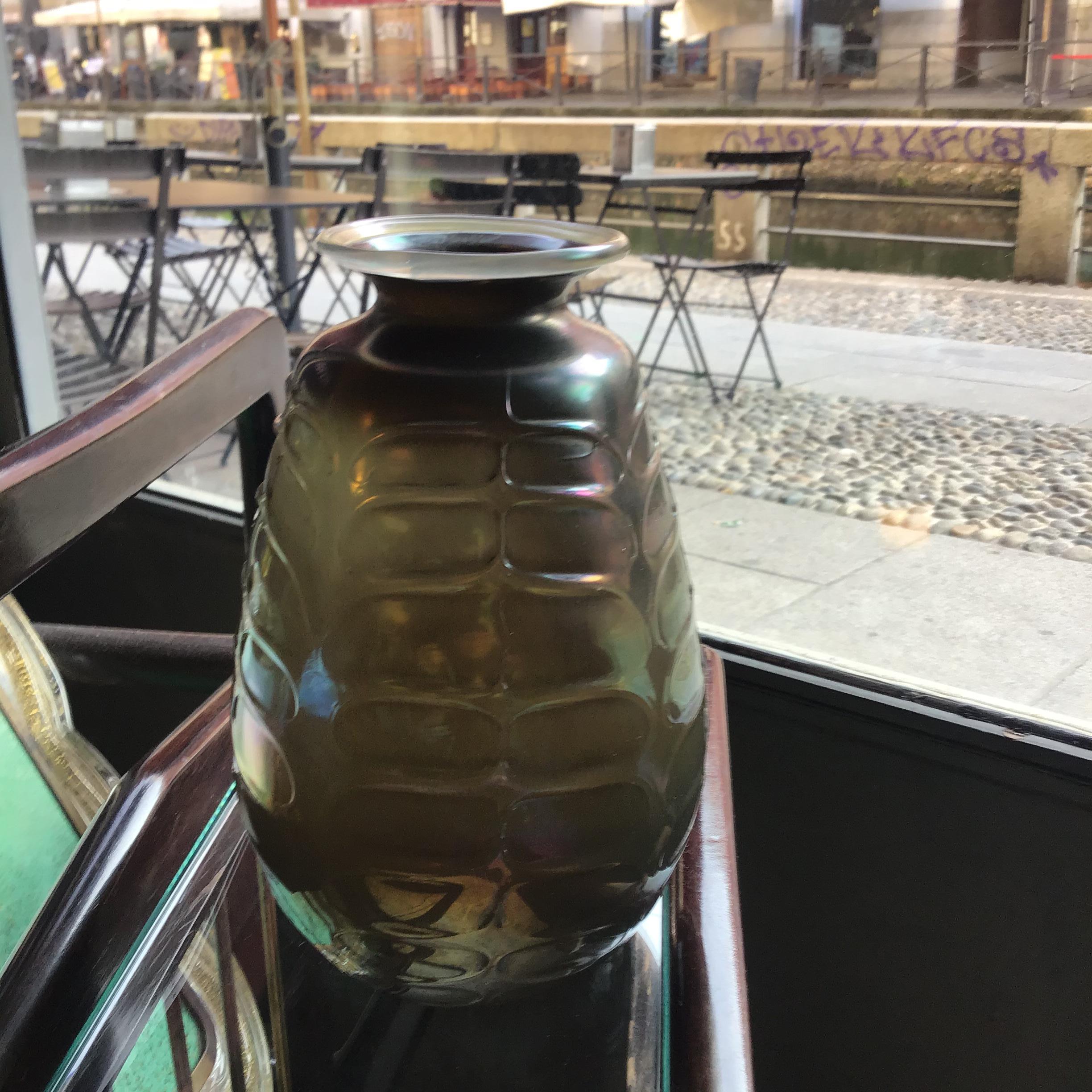 VENINI Vase Murano Glass iridato 1950 Italy in vendita 9