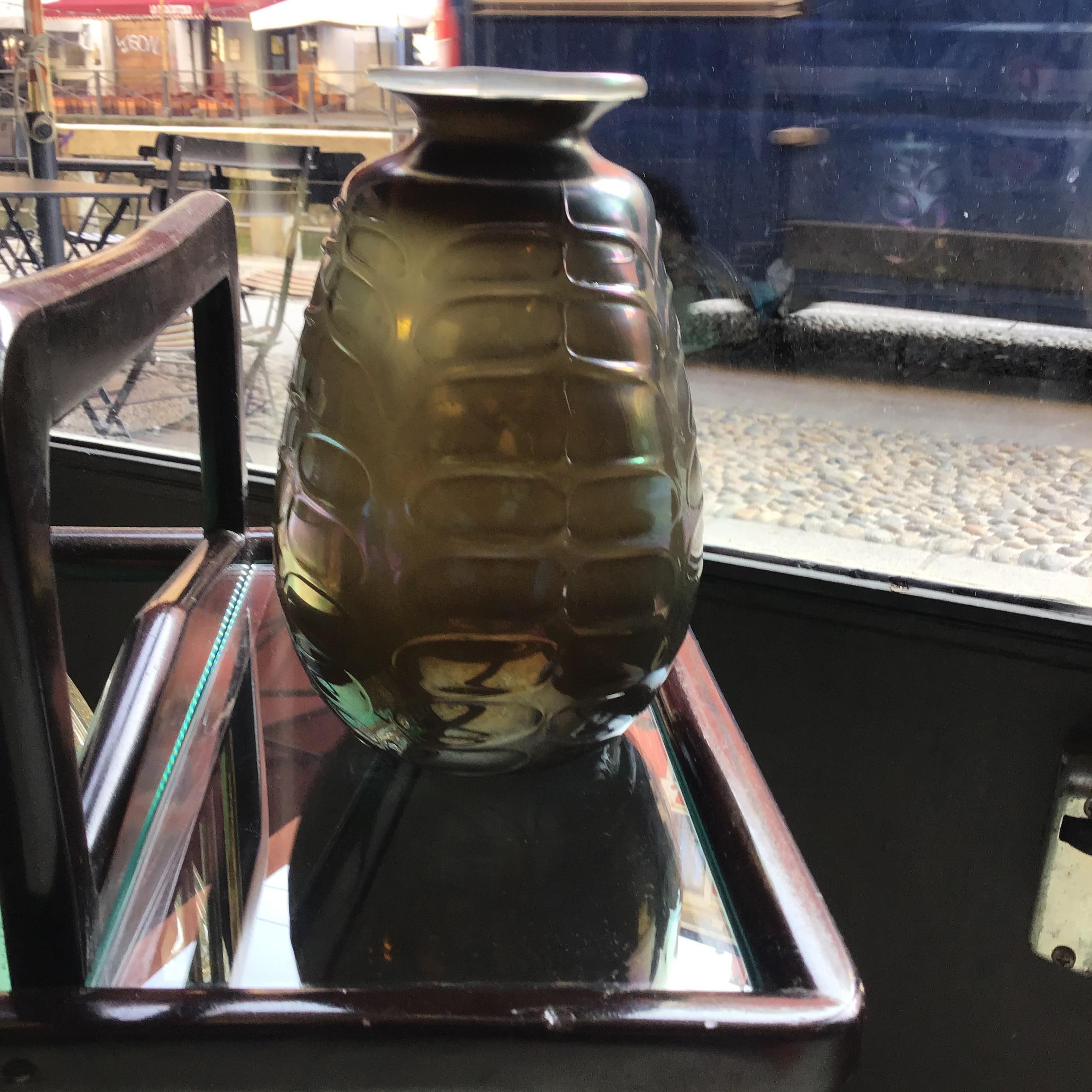 VENINI Vase Murano Glass iridato 1950 Italy in vendita 11