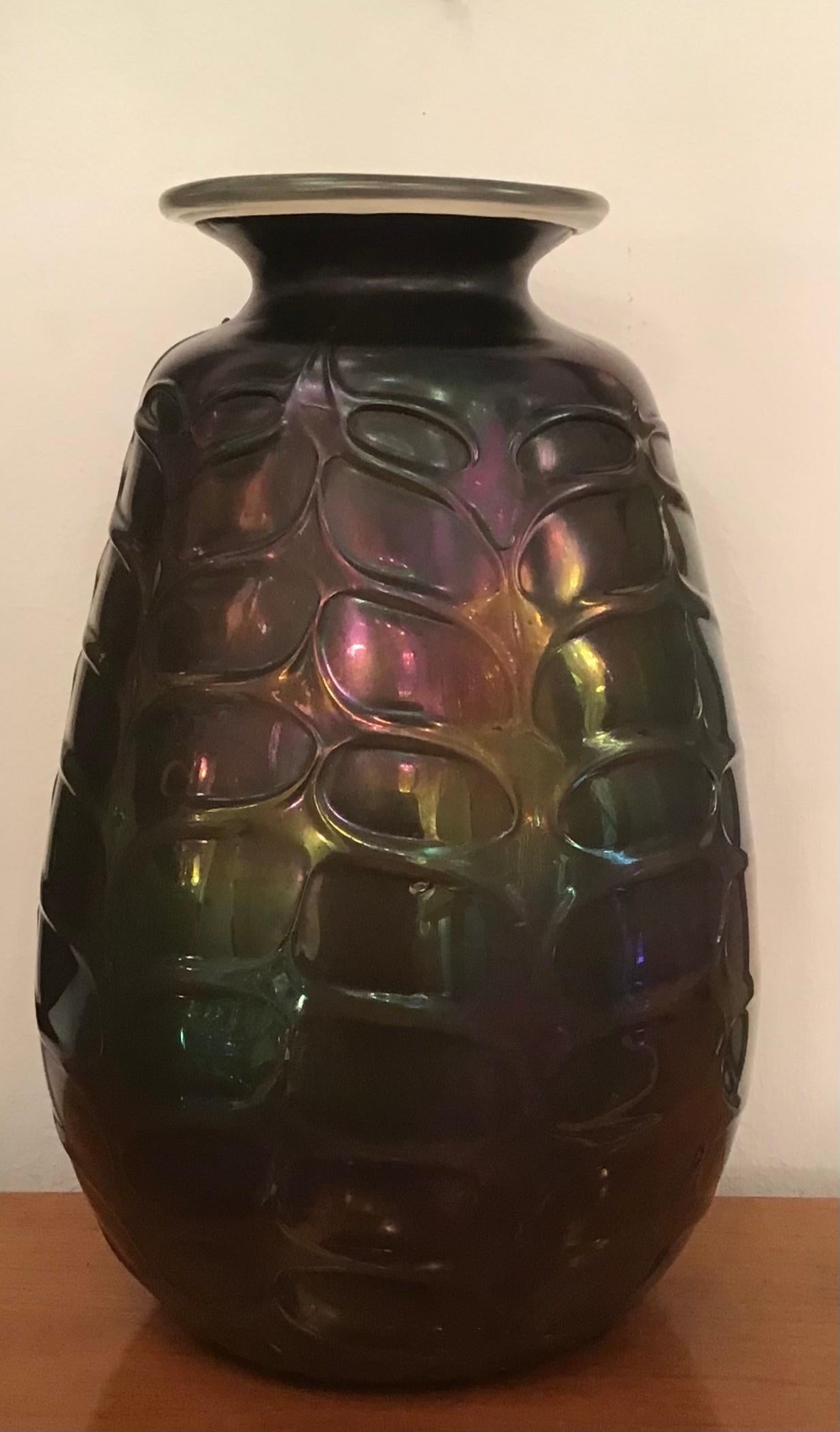 VENINI Vase Murano Glass iridato 1950 Italy in vendita 2