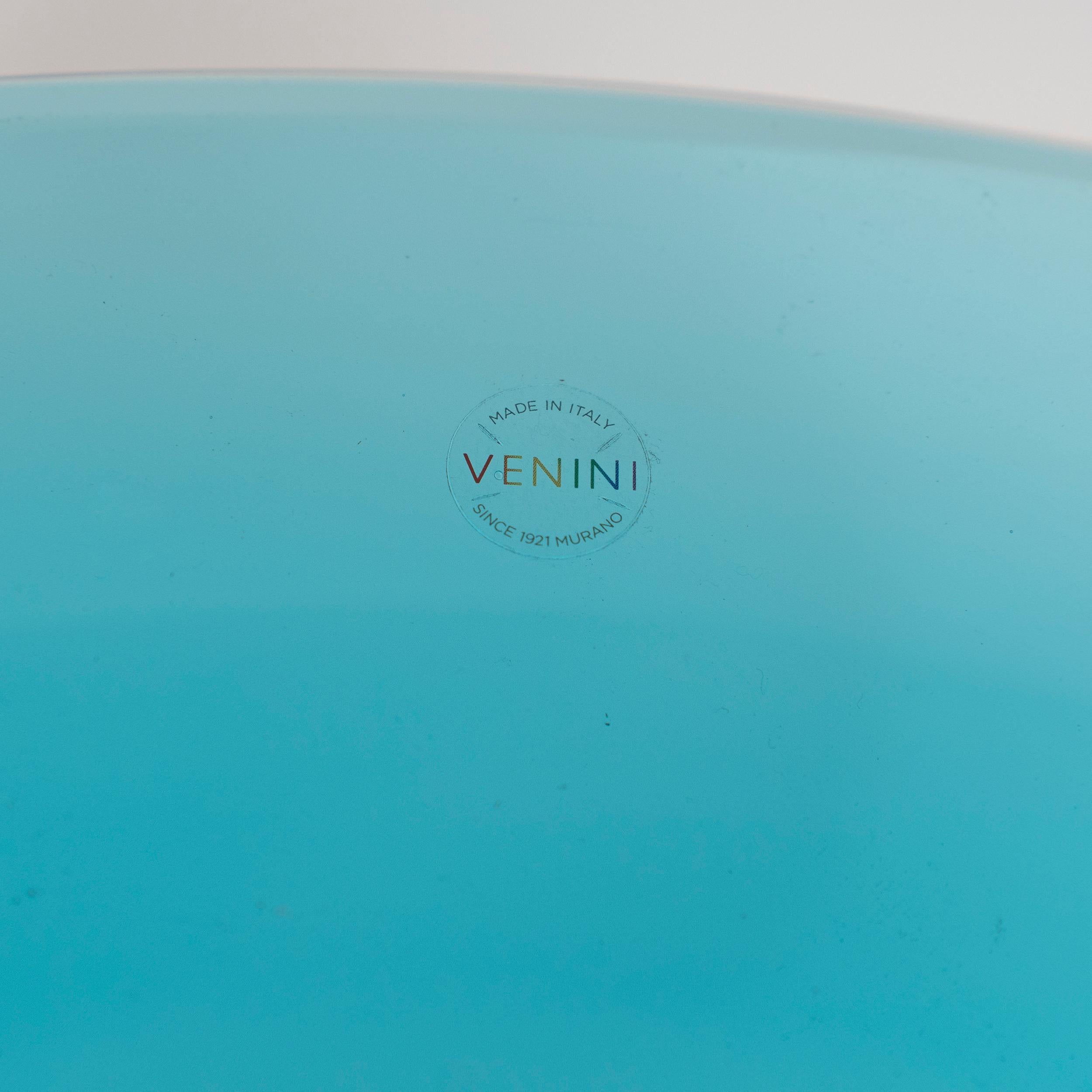 Mid-Century moderno Venini vaso Oman in vetro di Murano Edizione numerata 10, firmato 2015 Sottsass in vendita