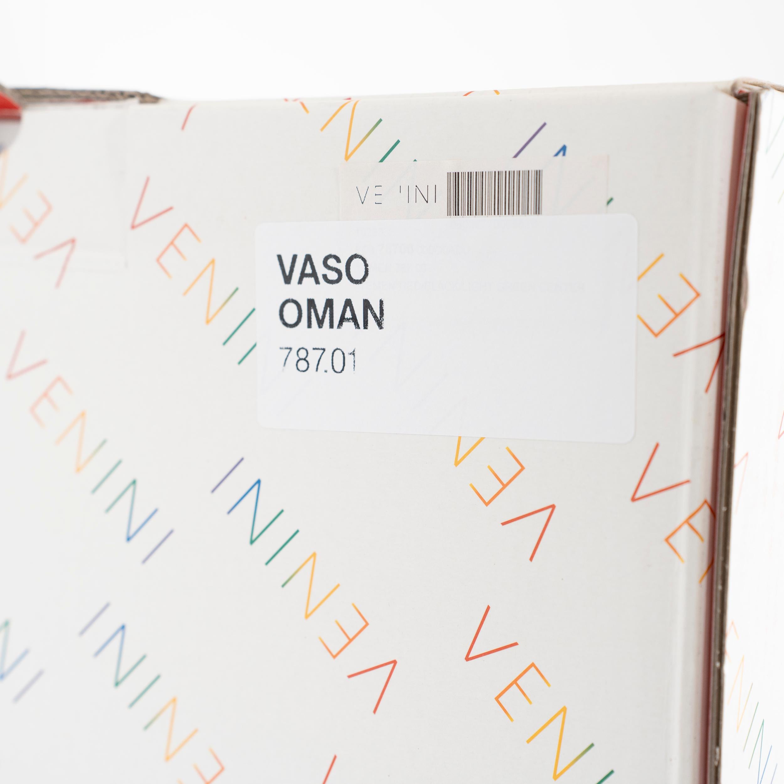 Venini vaso Oman in vetro di Murano Edizione numerata 10, firmato 2015 Sottsass in vendita 2