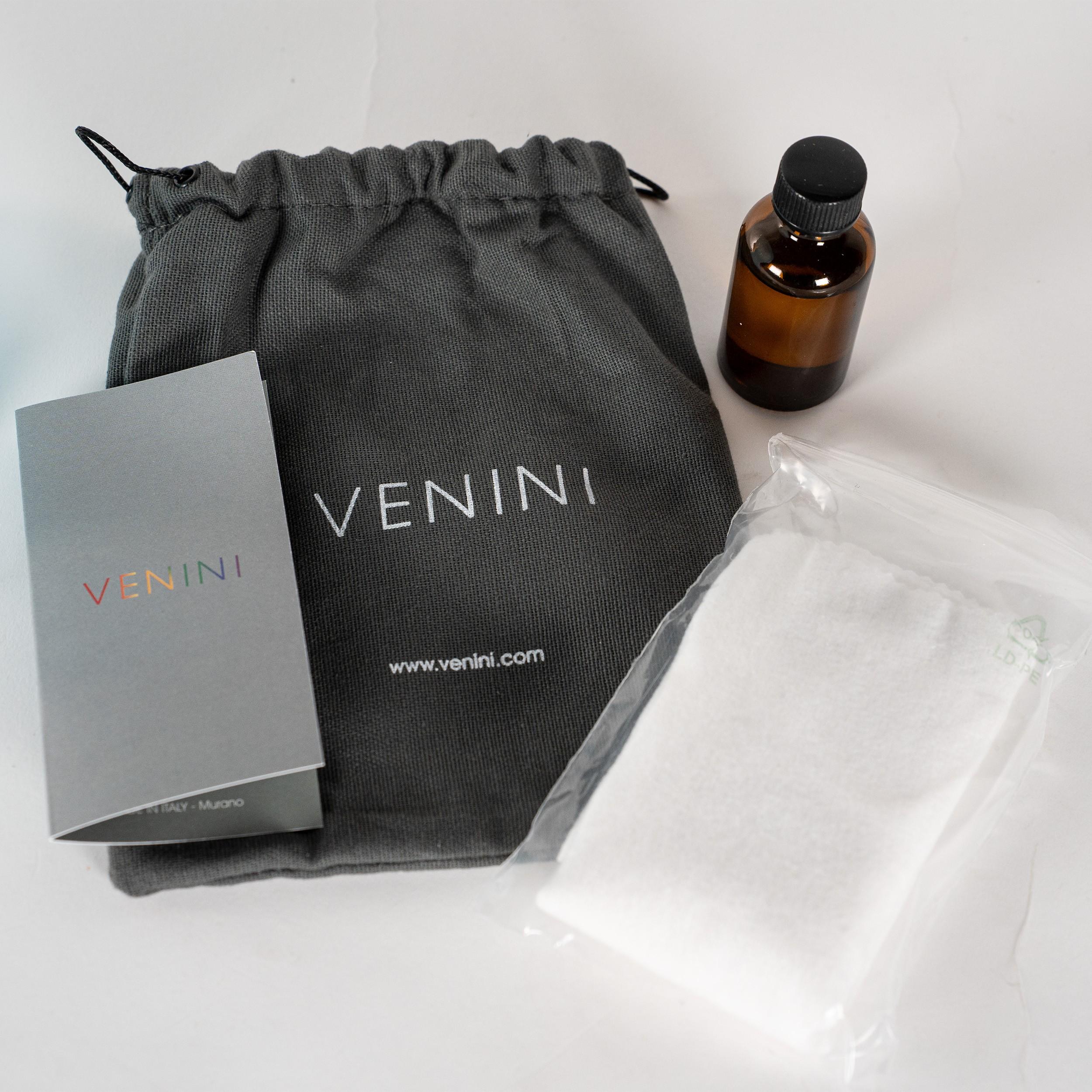 Mid-Century Modern VENINI vase Re Aquamarine bubble and Bronze Murano Glass, 90° Anniversary For Sale