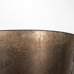 Vase Venini « Re Smoky Pulegoso » en verre de Murano bronze, 90e anniversaire