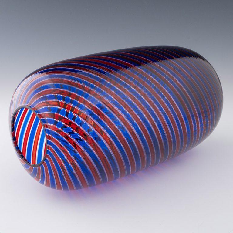 italien Vase Venini en verre de Murano 1990 en vente