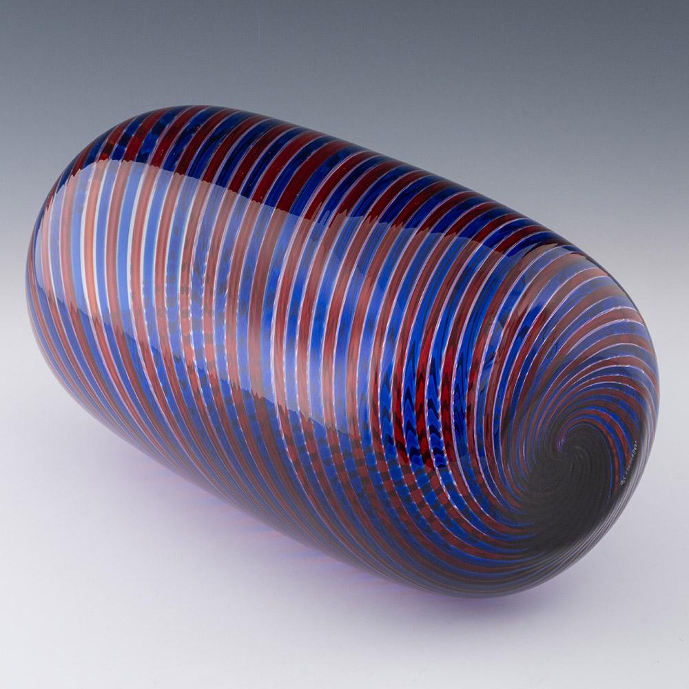 Vase Venini en verre de Murano 1990 Bon état - En vente à Tunbridge Wells, GB
