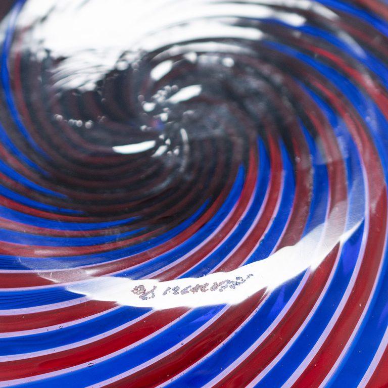 Verre d'art Vase Venini en verre de Murano 1990 en vente