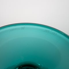 VENINI vase Veronese Green Murano Glass Limited Edition 188/199, Signed 1996