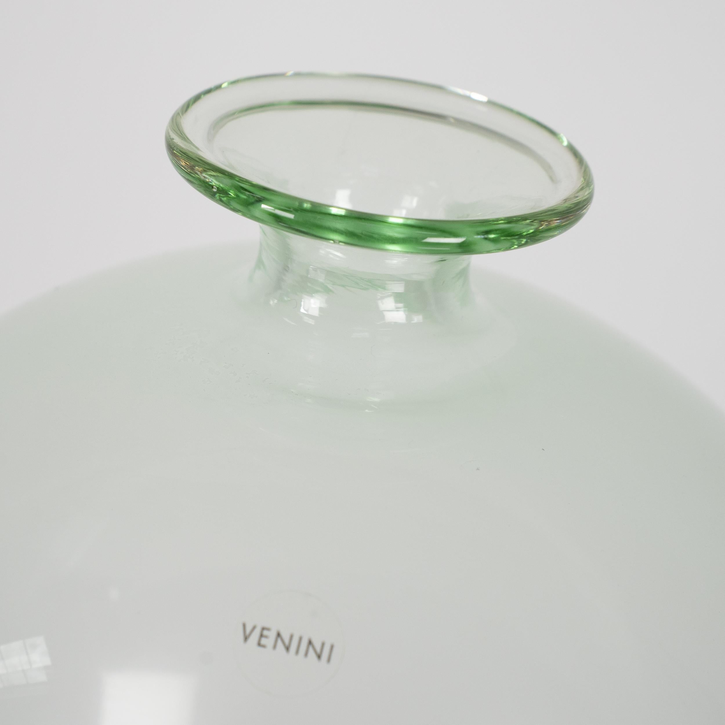 Mid-Century moderno Venini vaso Veronese in Greene & Greene edizione firmata 2010 in vendita