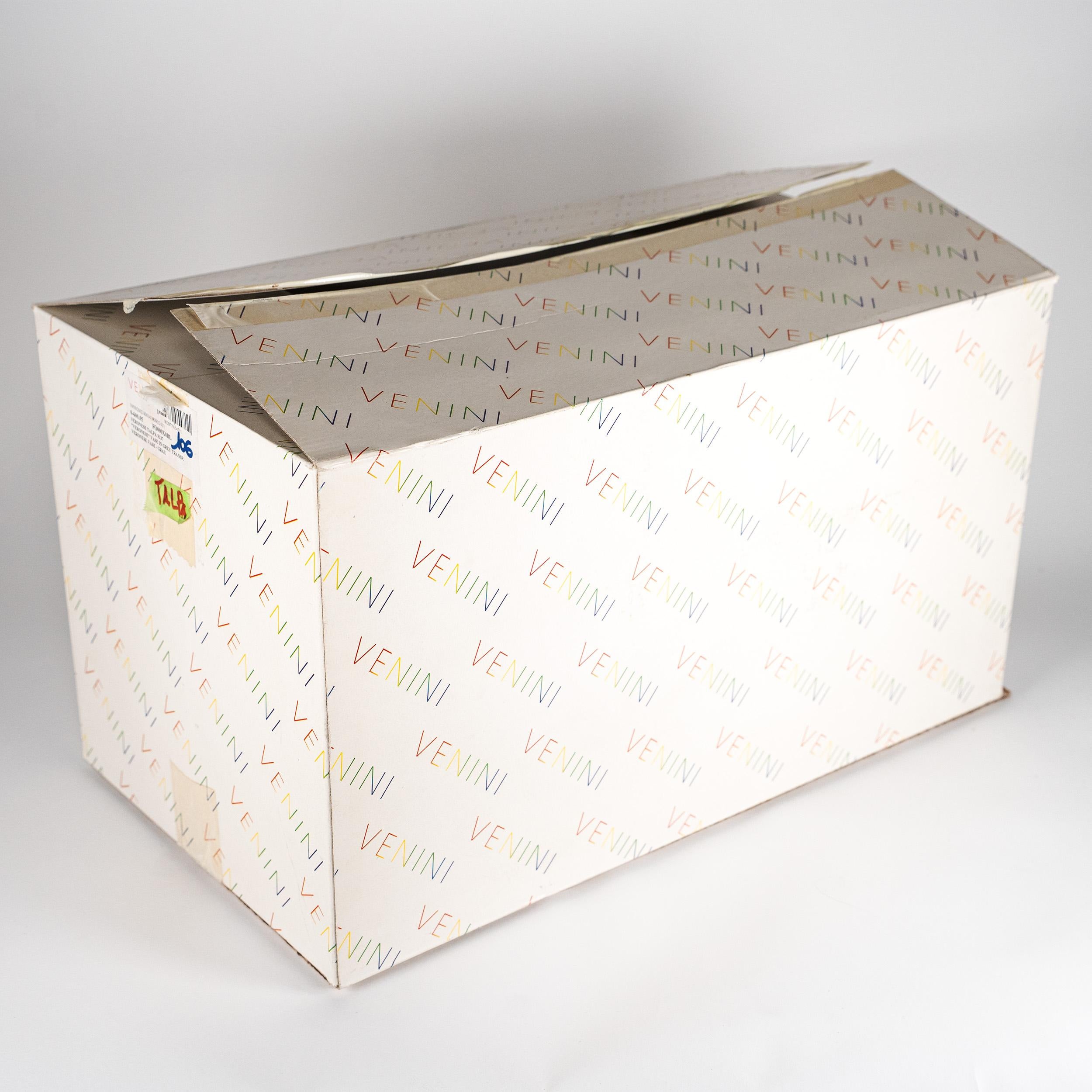 Vaso Venini Veronese Taupe Grey in vetro di Murano Edizione Limitata 106/199 Firmato 2000 in vendita 2