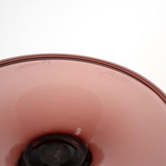 VENINI Jarrón Veronés Violeta Cristal de Murano Edición Limitada 190/199, Firmado 1997