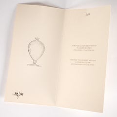 VENINI vase Veronese Wisteria Murano Glass Limited Edition 194/199 Signed 1998