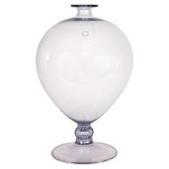 VENINI jarrón Veronese Wisteria Cristal de Murano Edición limitada 194/199 Firmado 1998