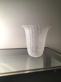 Venini Vase “Zanfirico“ Murano Glass 1950 Italy