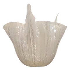 Vase Venini Zanfirico  Verre de Murano, Italie, 1950