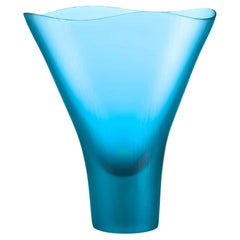 Venini Vaso 516.13 Acquamare Murano Glass Vase design Tobia Scarpa - Damiani