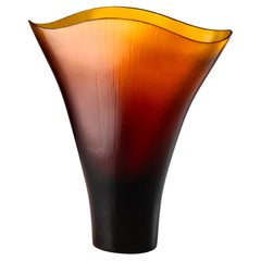 Venini Vase 516.13 Ambra Murano Glass Vase design Tobia Scarpa - Damiani