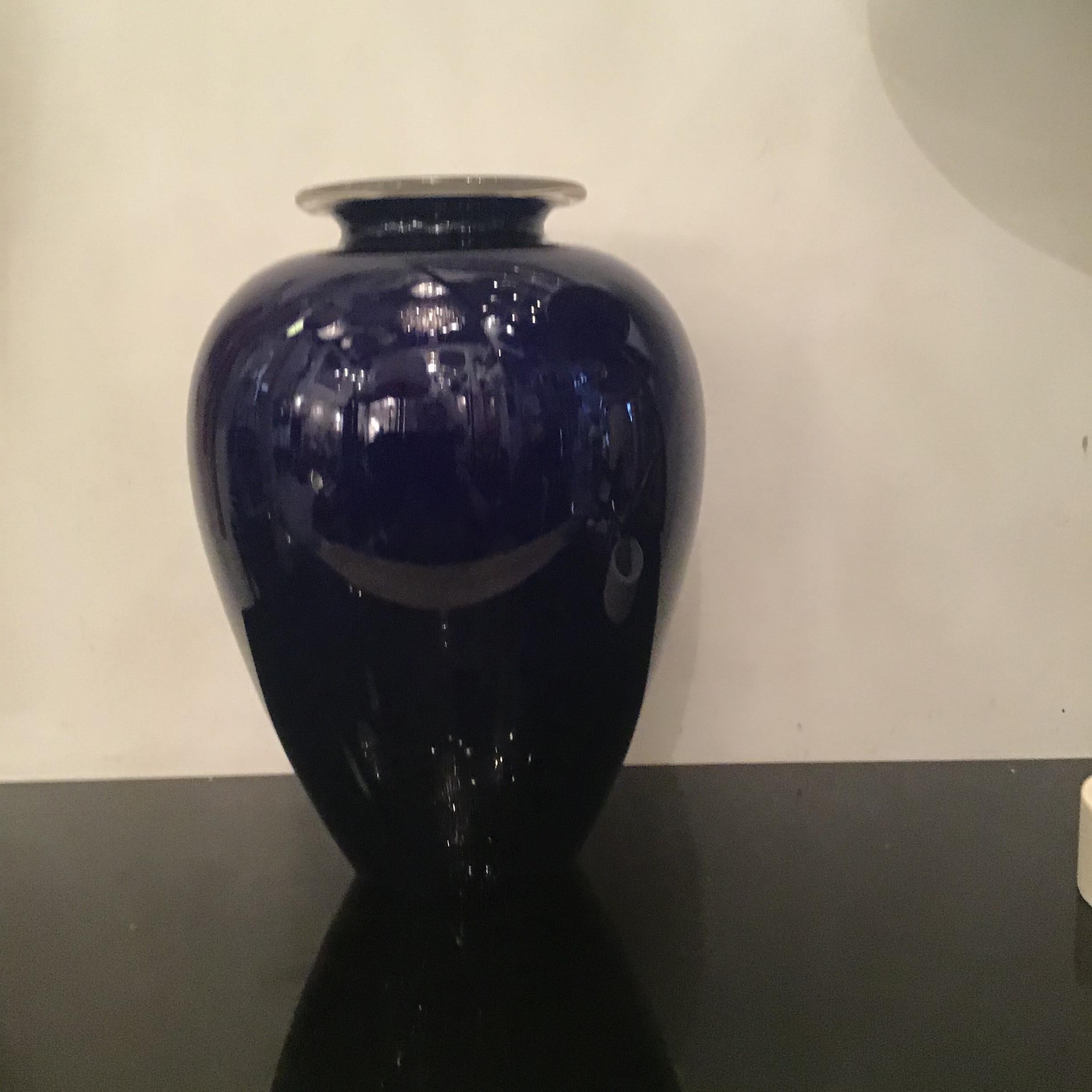 Italian VENINI Vaso “Pirelli” Murano Glass 1990 Italy in vendita