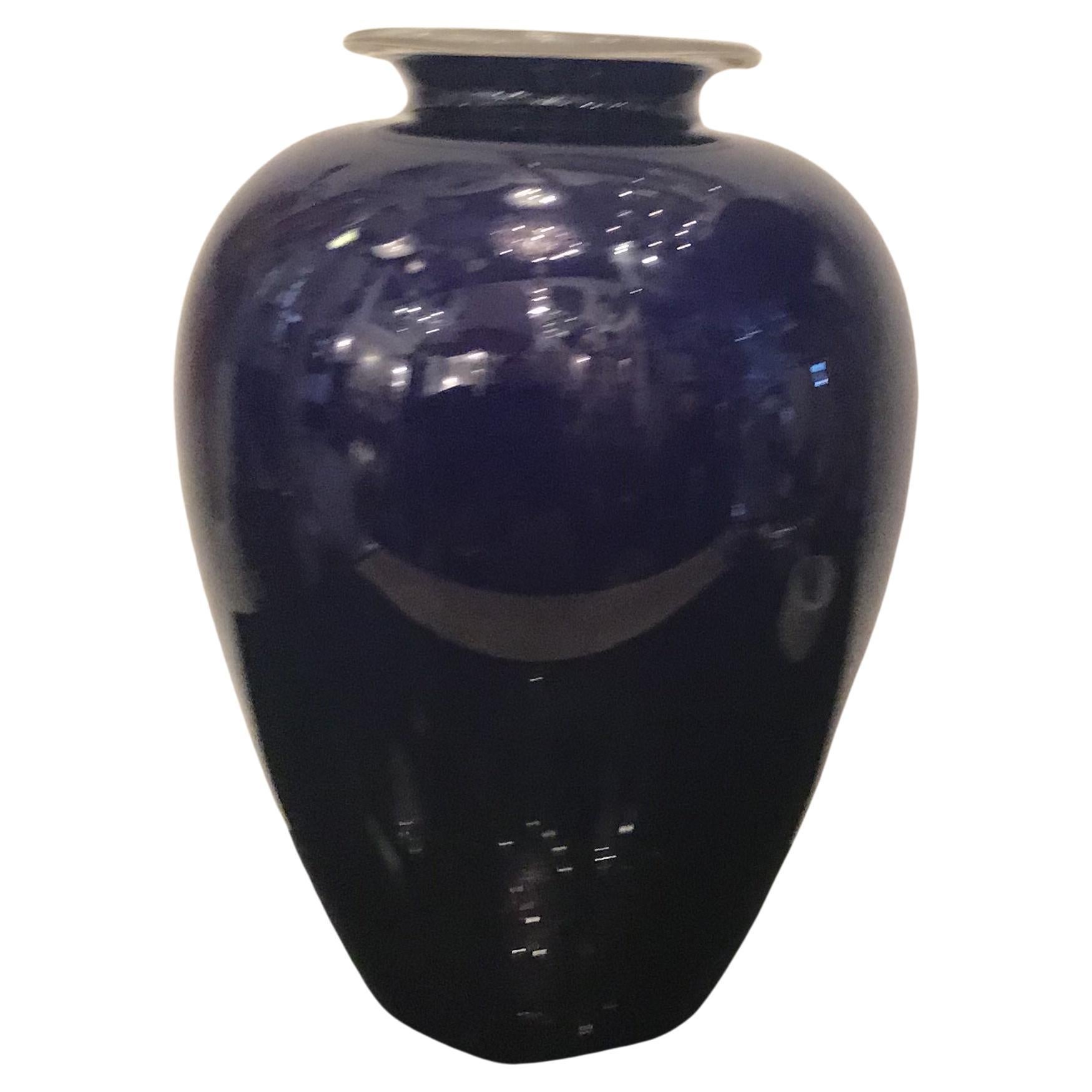 VENINI Vase "Pirelli" Murano Glass 1990 Italy  For Sale