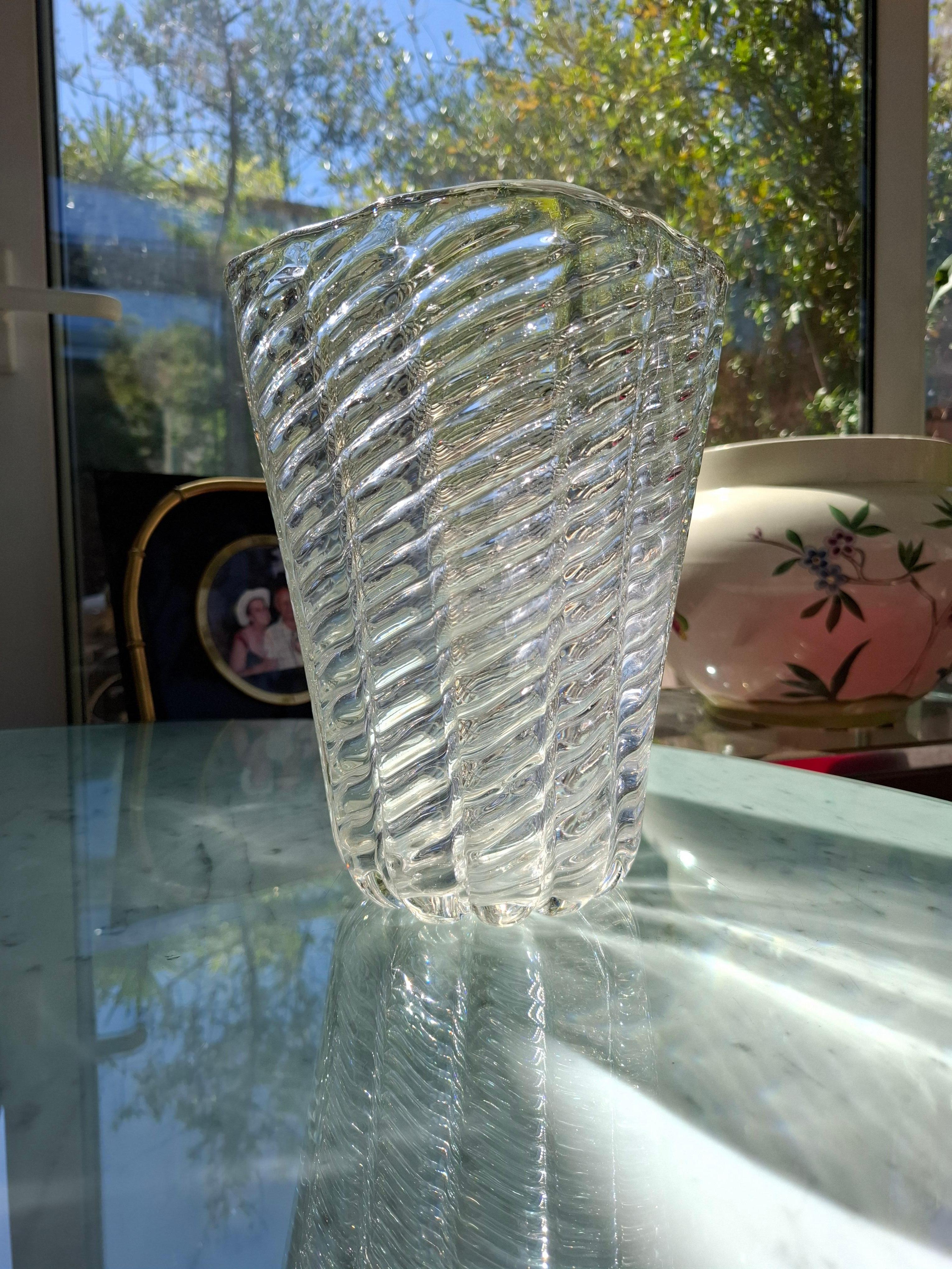 Altro Venini Vaso Vetro di Murano 1950 Italia in vendita