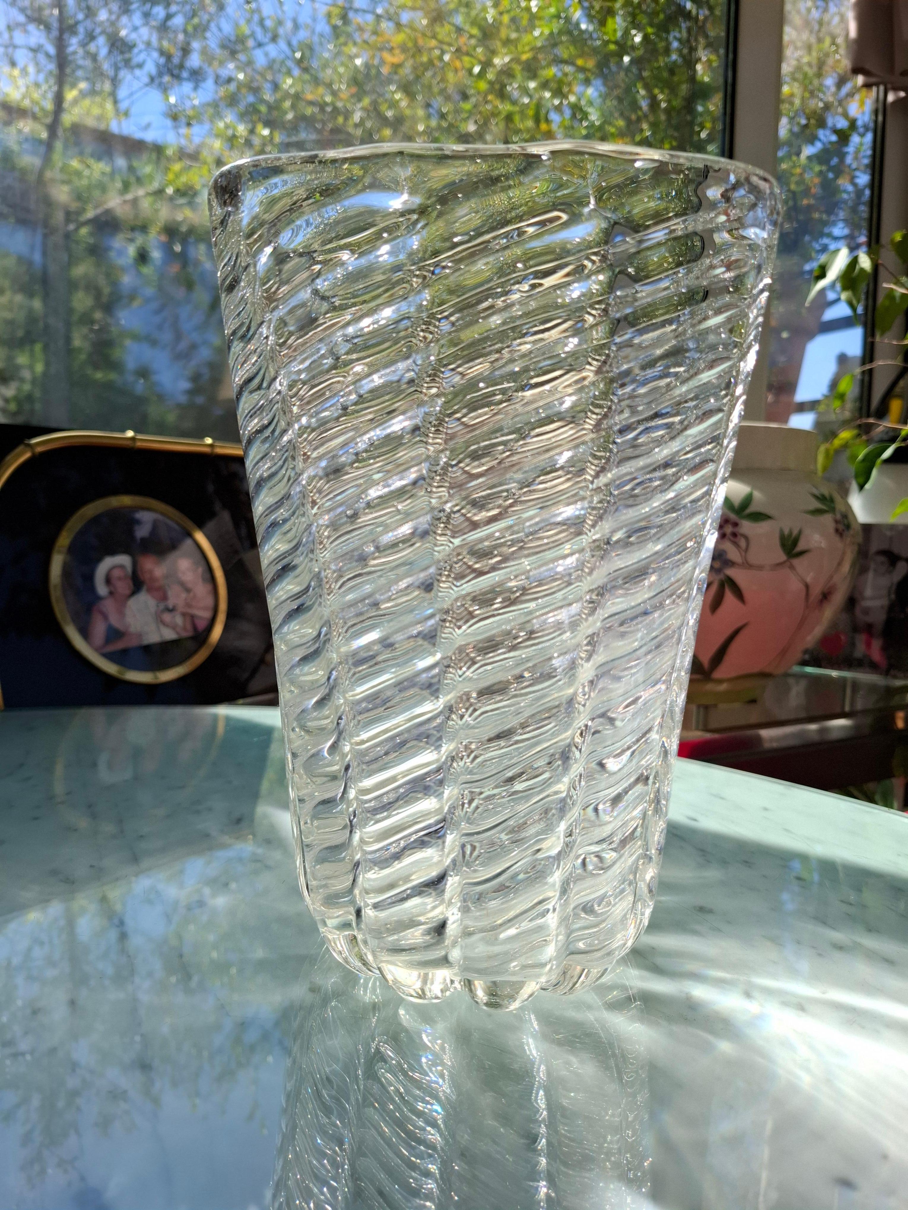 Venini Vaso Vetro di Murano 1950 Italia In condizioni ottime in vendita a Milano, IT