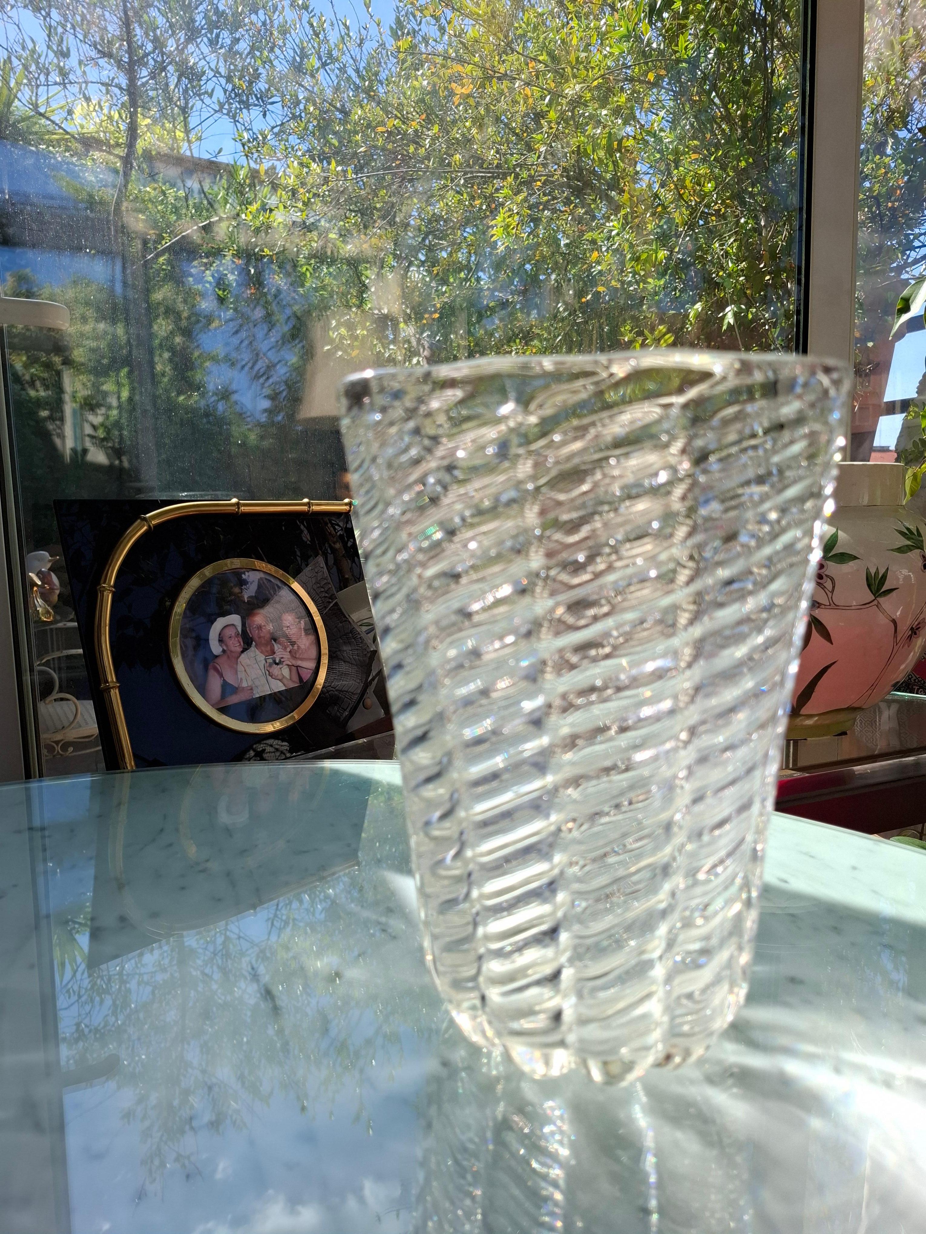 Metà XX secolo Venini Vaso Vetro di Murano 1950 Italia in vendita