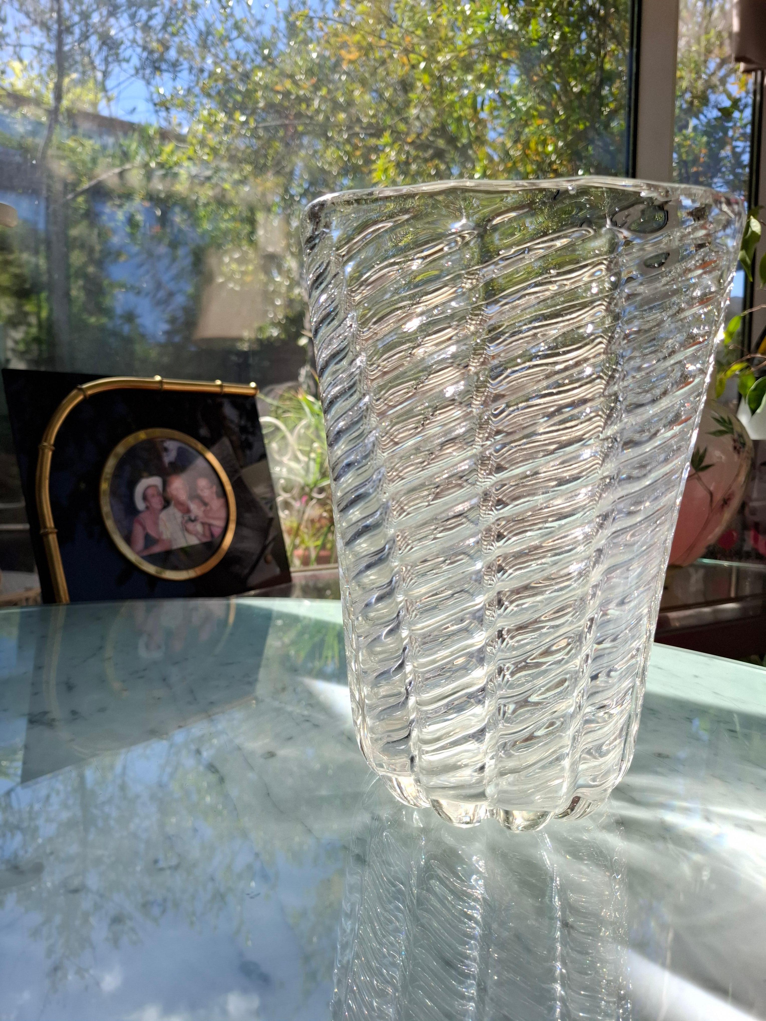 Venini Vaso Vetro di Murano 1950 Italia in vendita 2