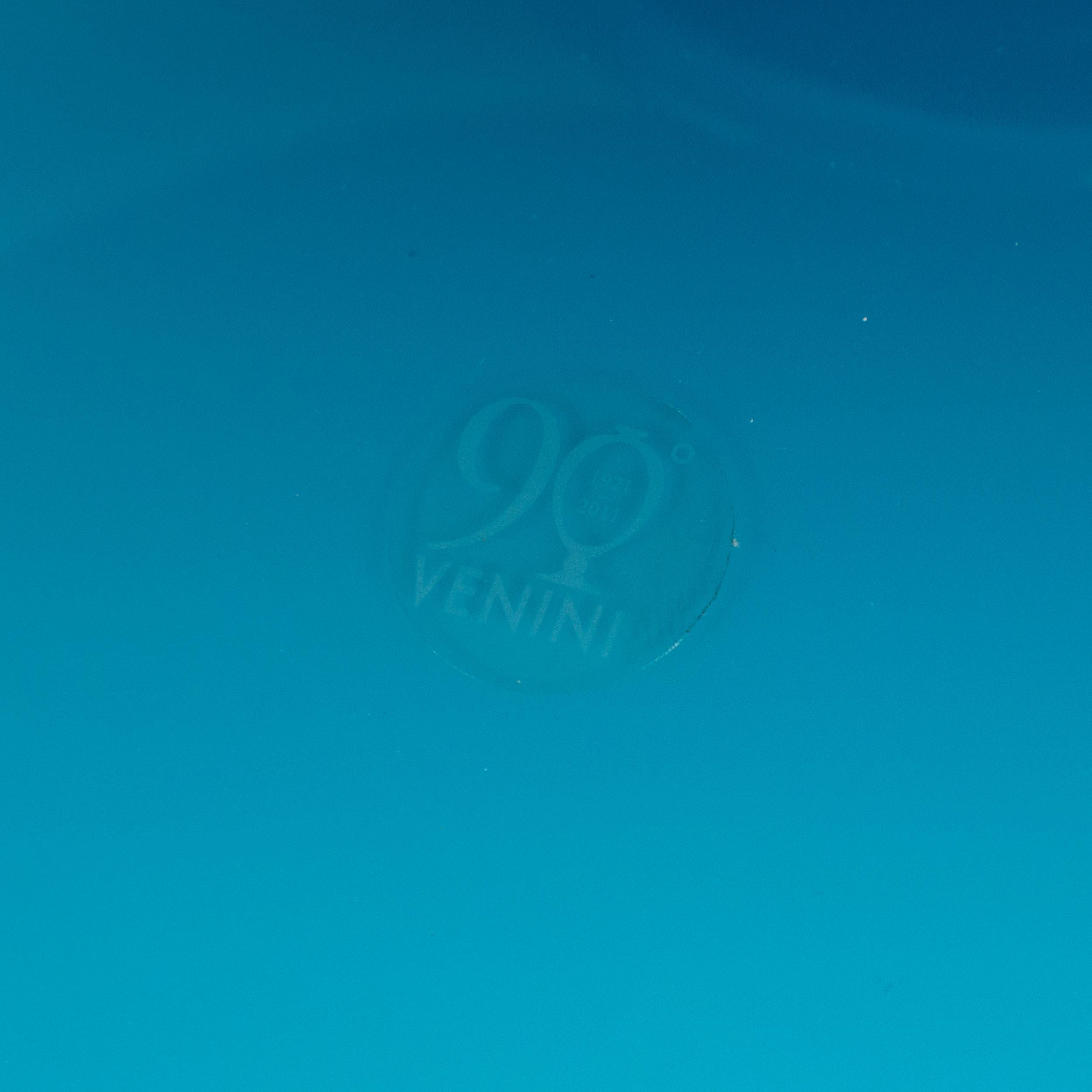 Mid-Century moderno Venini Veronese 90° Anniversario Acquamarina e Vetro Bianco pezzi 13/90 anno 2011 in vendita