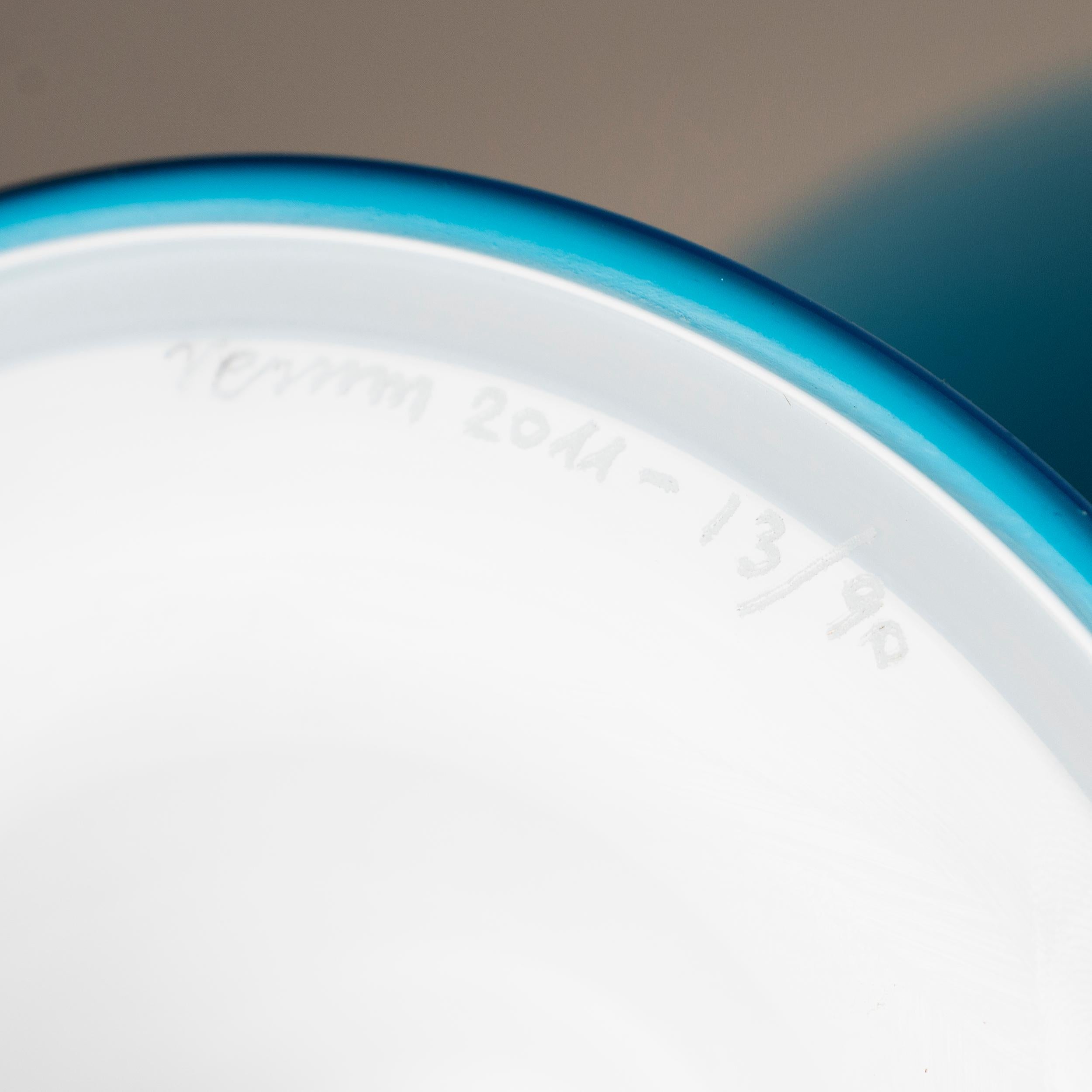 Venini Veronese 90° Anniversario Acquamarina e Vetro Bianco pezzi 13/90 anno 2011 In condizioni ottime in vendita a Venezia, IT