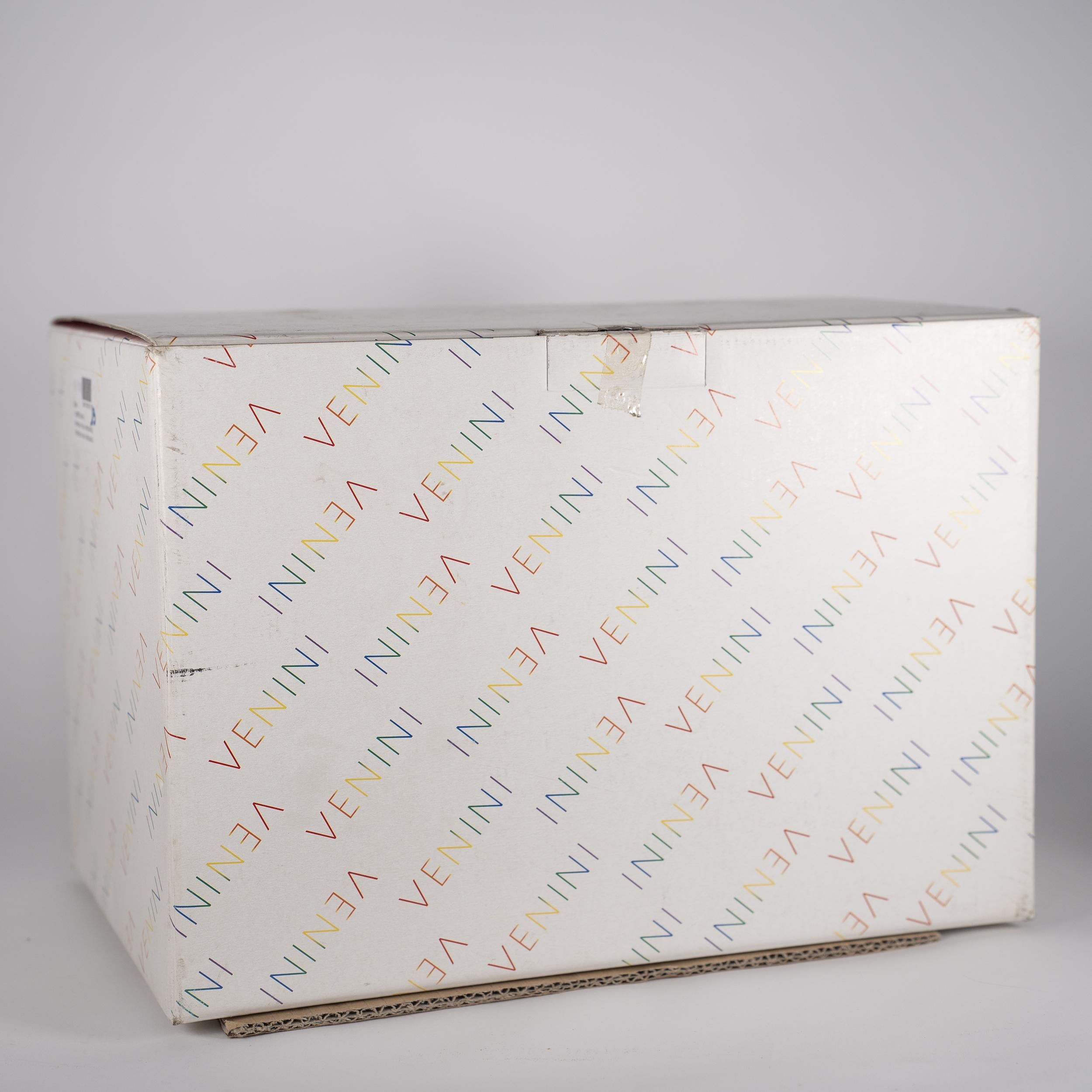 VENINI Veronese 90th Anniversary lattim green Glass Lim. Edition 13/90 year 2011 For Sale 1