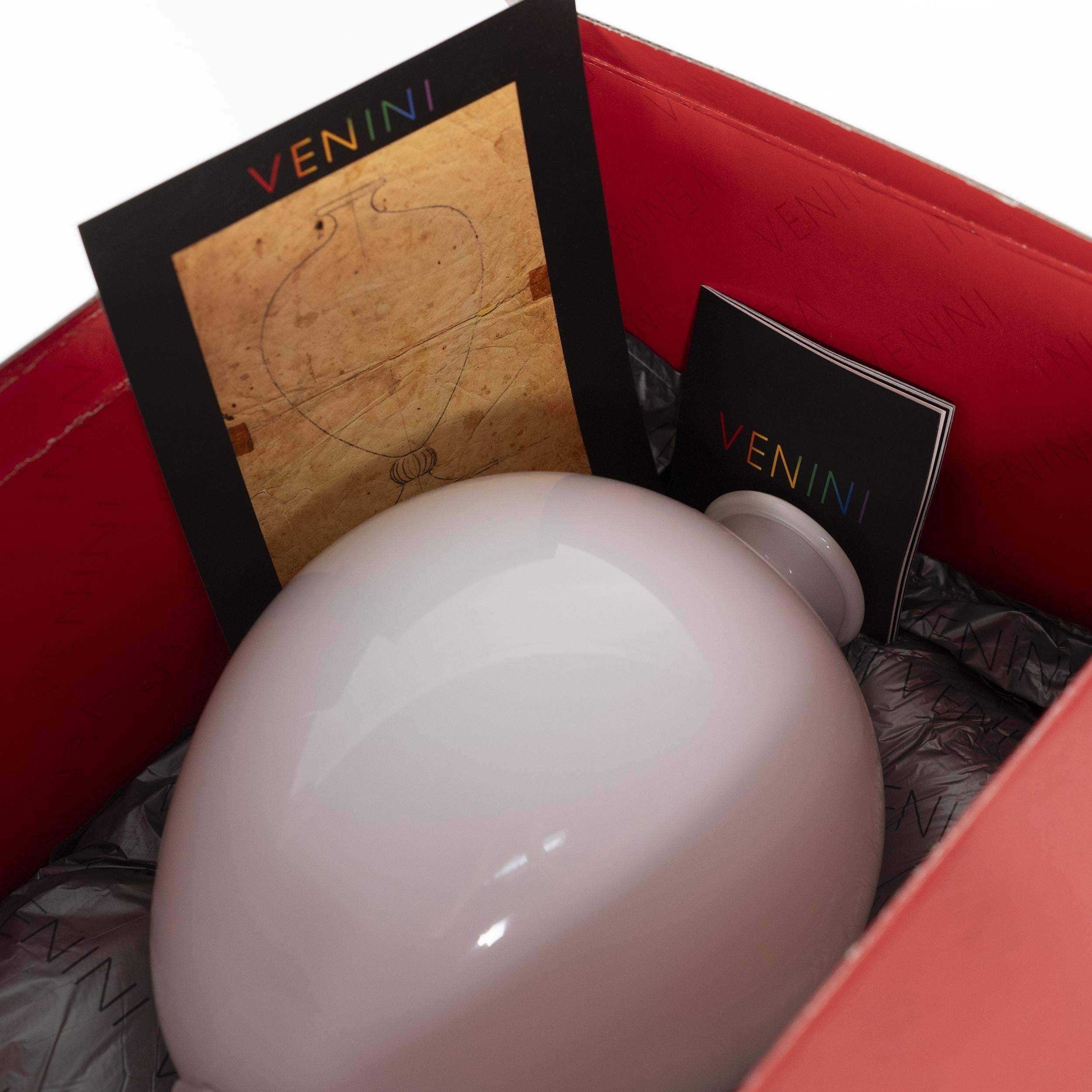 VENINI Veronese 90th Anniversary Verre blanc Edition limitée 13/90 année 2011 en vente 2