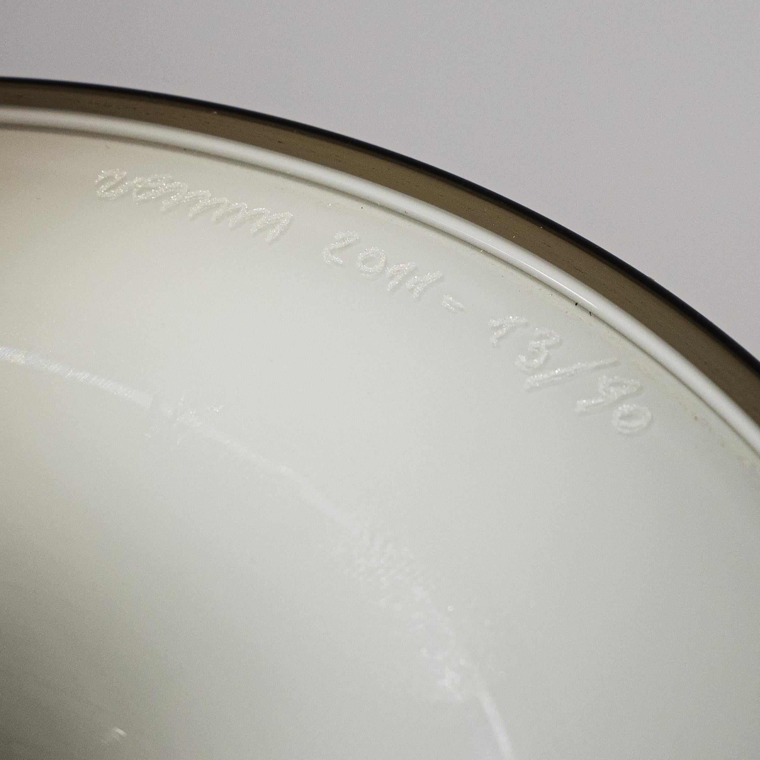 VENINI Vase Véronèse 90ème Anniversaire Verre Gris Edition Limitée 13/90 année 2011 Excellent état - En vente à Venezia, IT