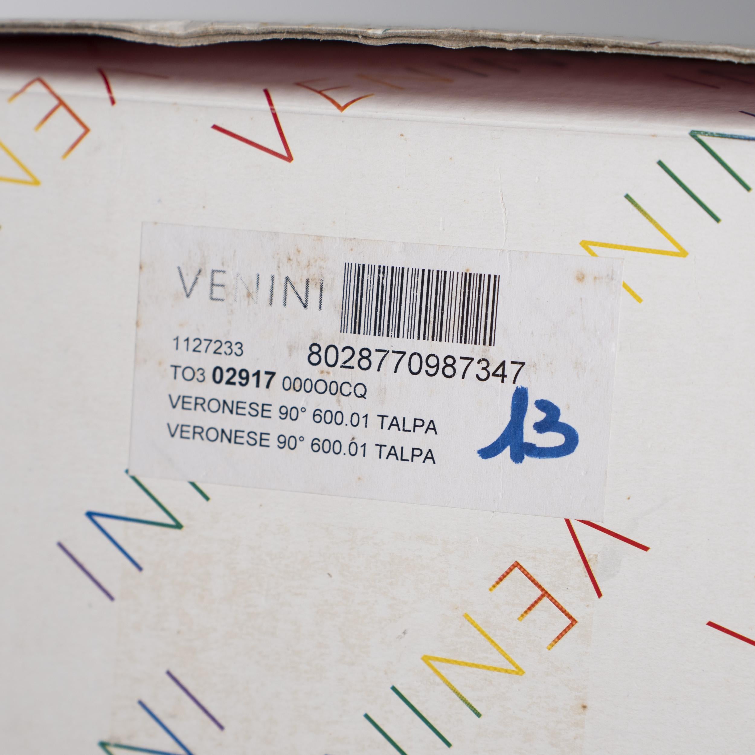 VENINI Vase Véronèse 90ème Anniversaire Verre Gris Edition Limitée 13/90 année 2011 en vente 2