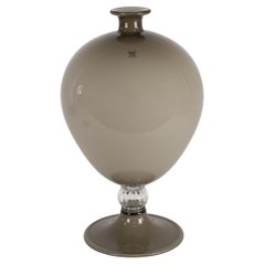 VENINI Jarrón Veronés 90º Aniversario Vidrio Gris Edición Limitada 13/90 año 2011