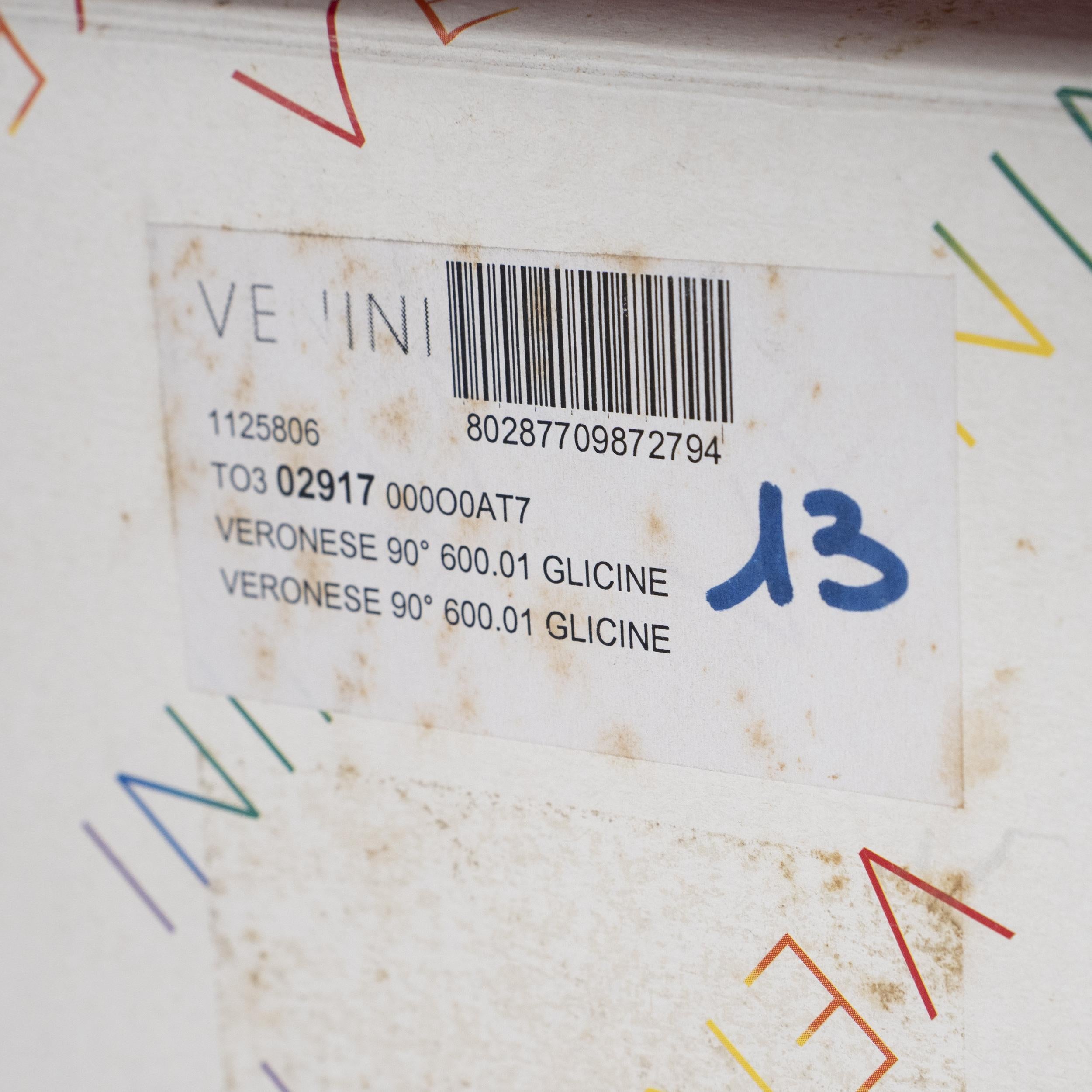 VENINI Vaso Veronese 90° Anniversario Glicine e Vetro Bianco pz 13/90 anno 2011 in vendita 3