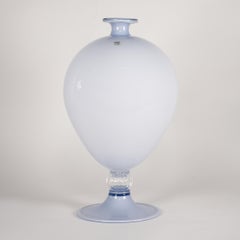 VENINI Veronese vase 90th Anniversary Wisteria & White Glass pcs 13/90 year 2011