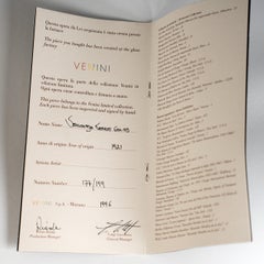 VENINI Veronese Vase by Fulvio Bianconi, Green Murano Glass limited 177/199