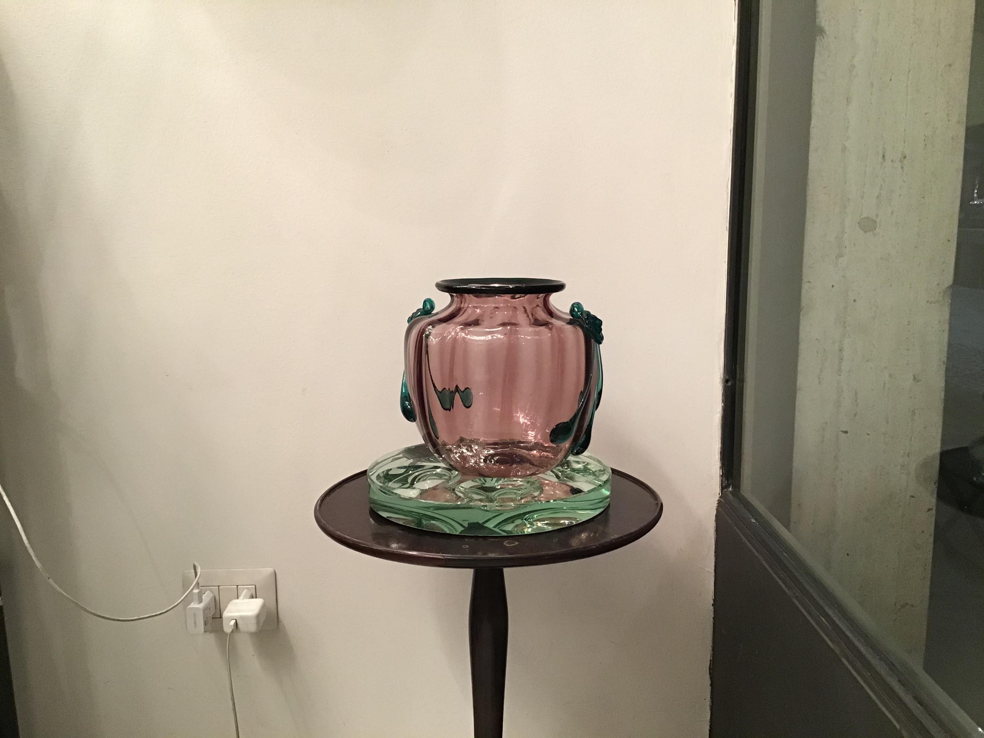 Venini “Vittorio Zecchin” Vase Murano Glass, 1940, Italy 1
