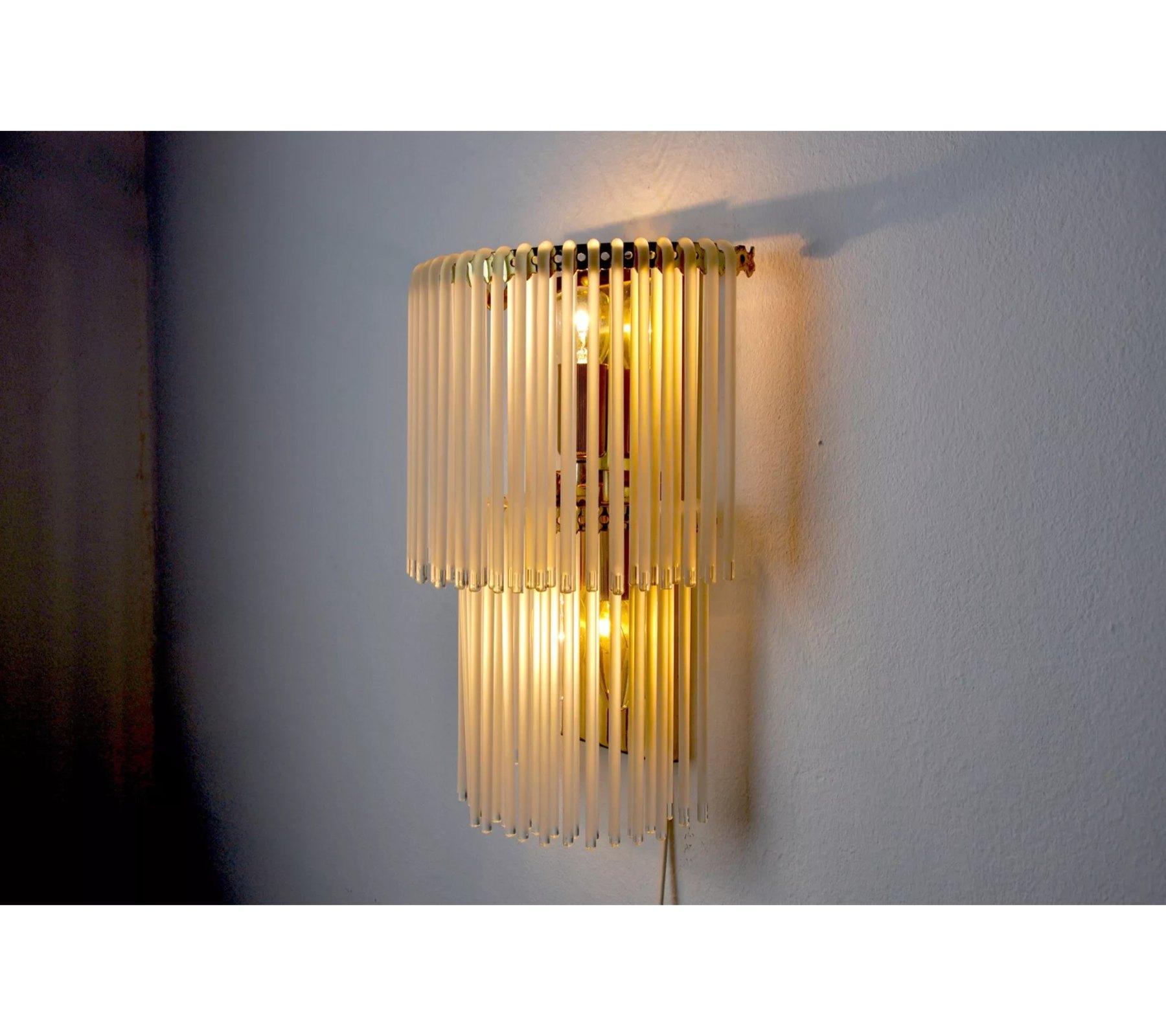 Late 20th Century Venini wall lamp, 1970, Italy For Sale