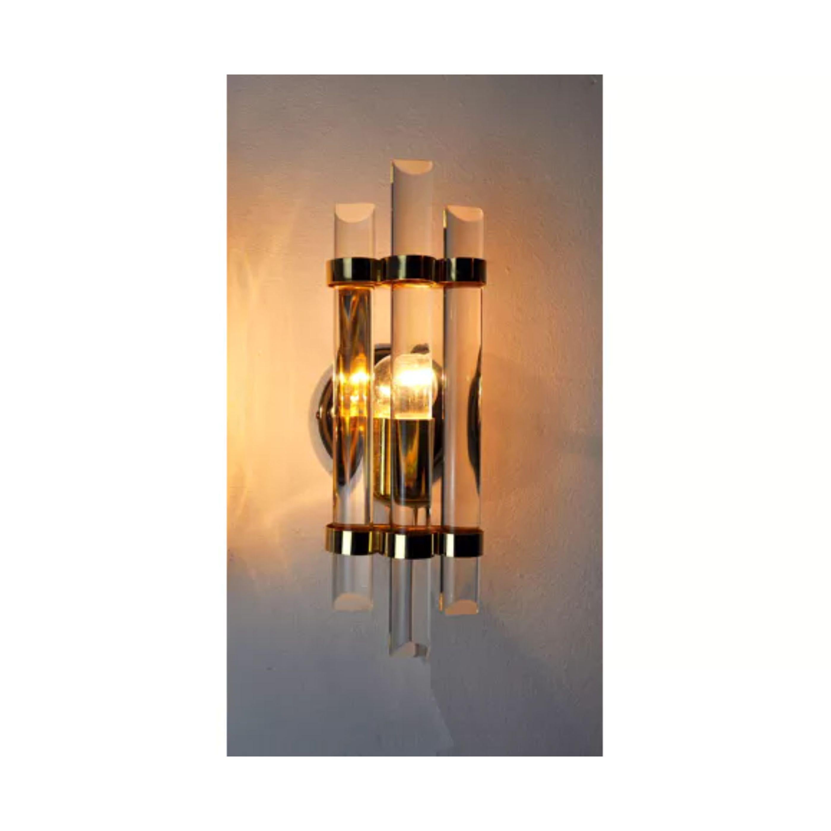 Venini Wall Lamp in Glass, Italy, 1970s In Good Condition For Sale In BARCELONA, ES